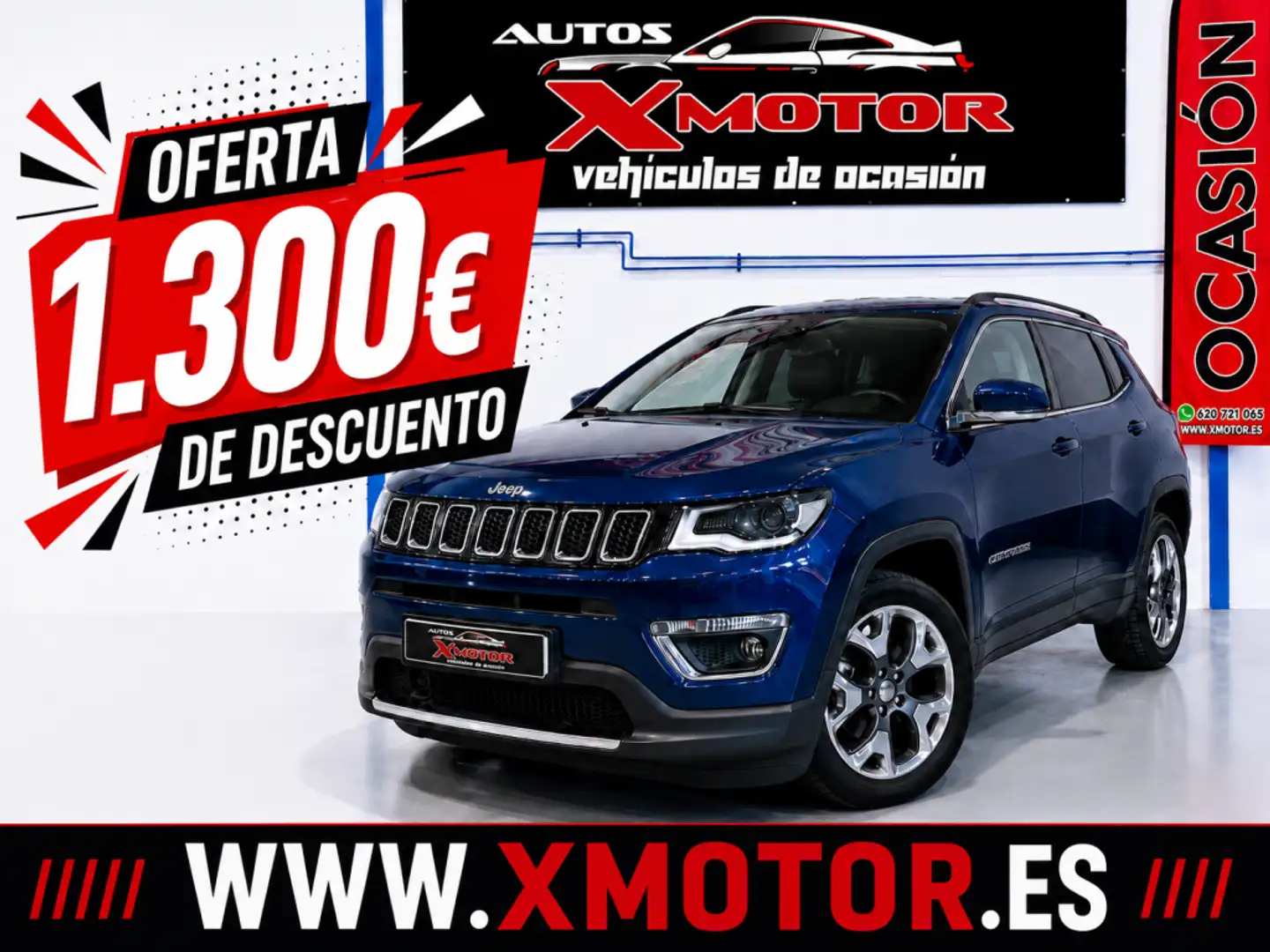 Jeep Compass 2.0 Mjt Limited AWD ATX Aut. 103kW Azul - 1