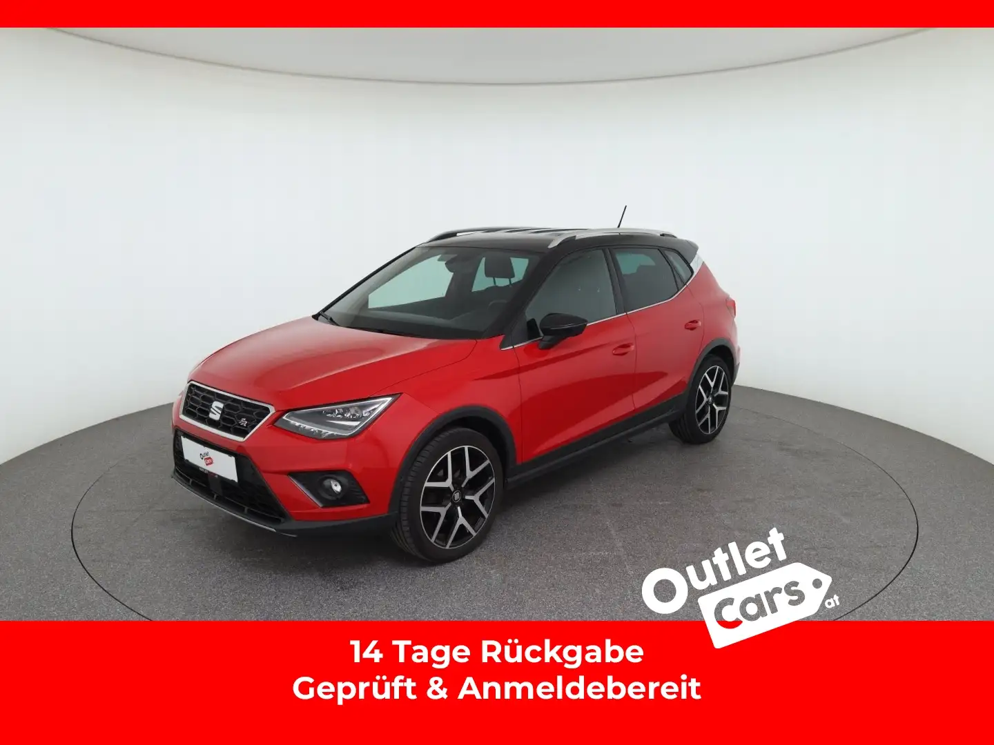 SEAT Arona 1.0 TGI FR LED+NAVI+RFK+DynLicht+LM+PDC Schwarz - 1