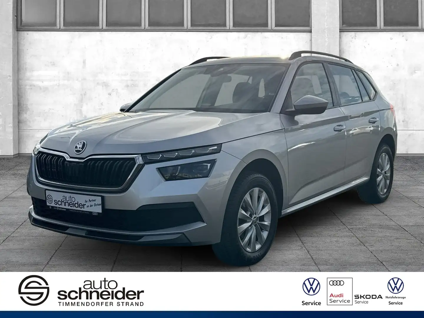 Skoda Kamiq Kamiq 1.0 TSI DSG Ambition AHK LED MirrorLink eFH. Silber - 1