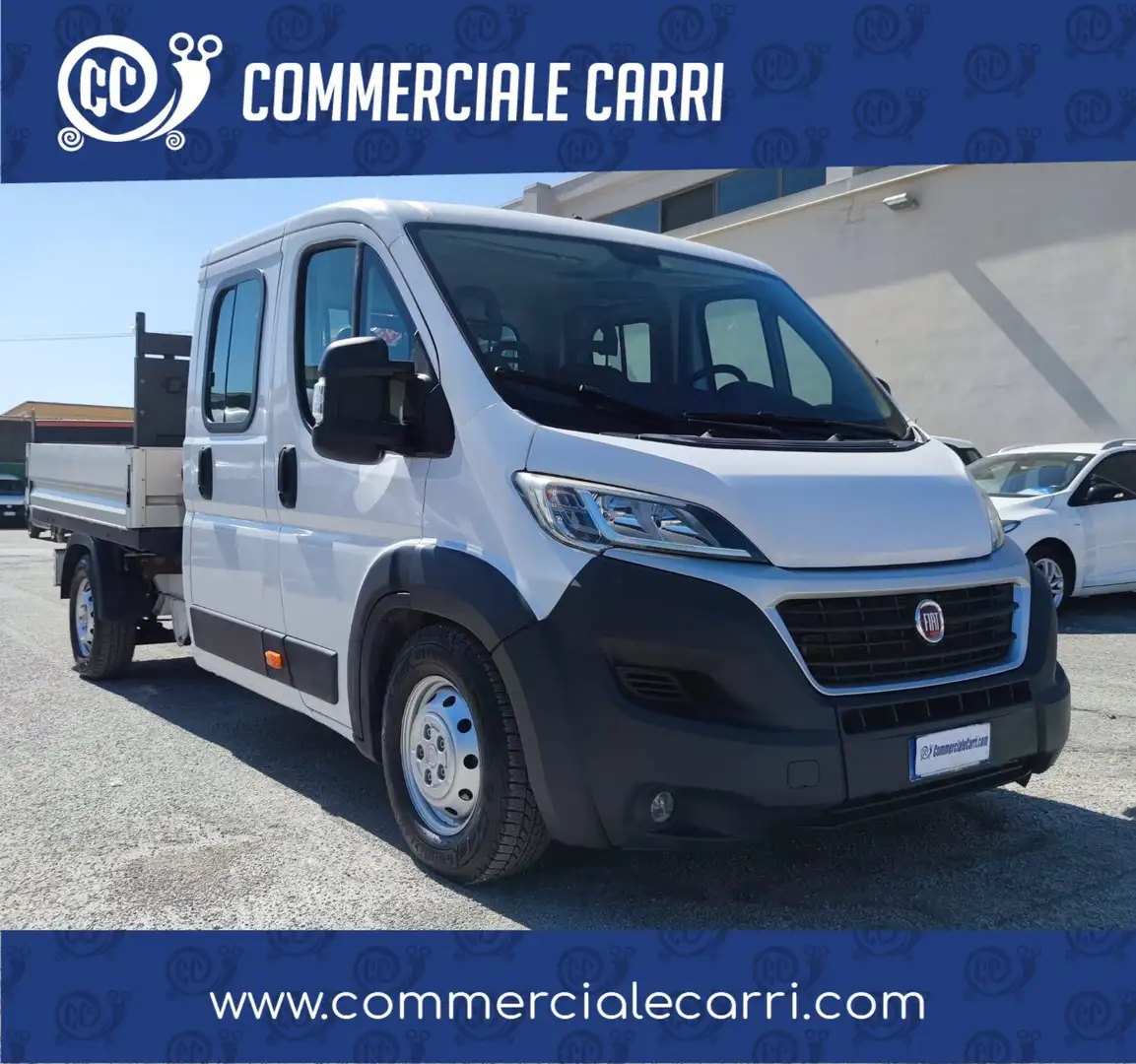Fiat Ducato MAXI 35 LH1 2.3 MJT CASSONE CON GRU 7 POSTI - 2018 Wit - 2