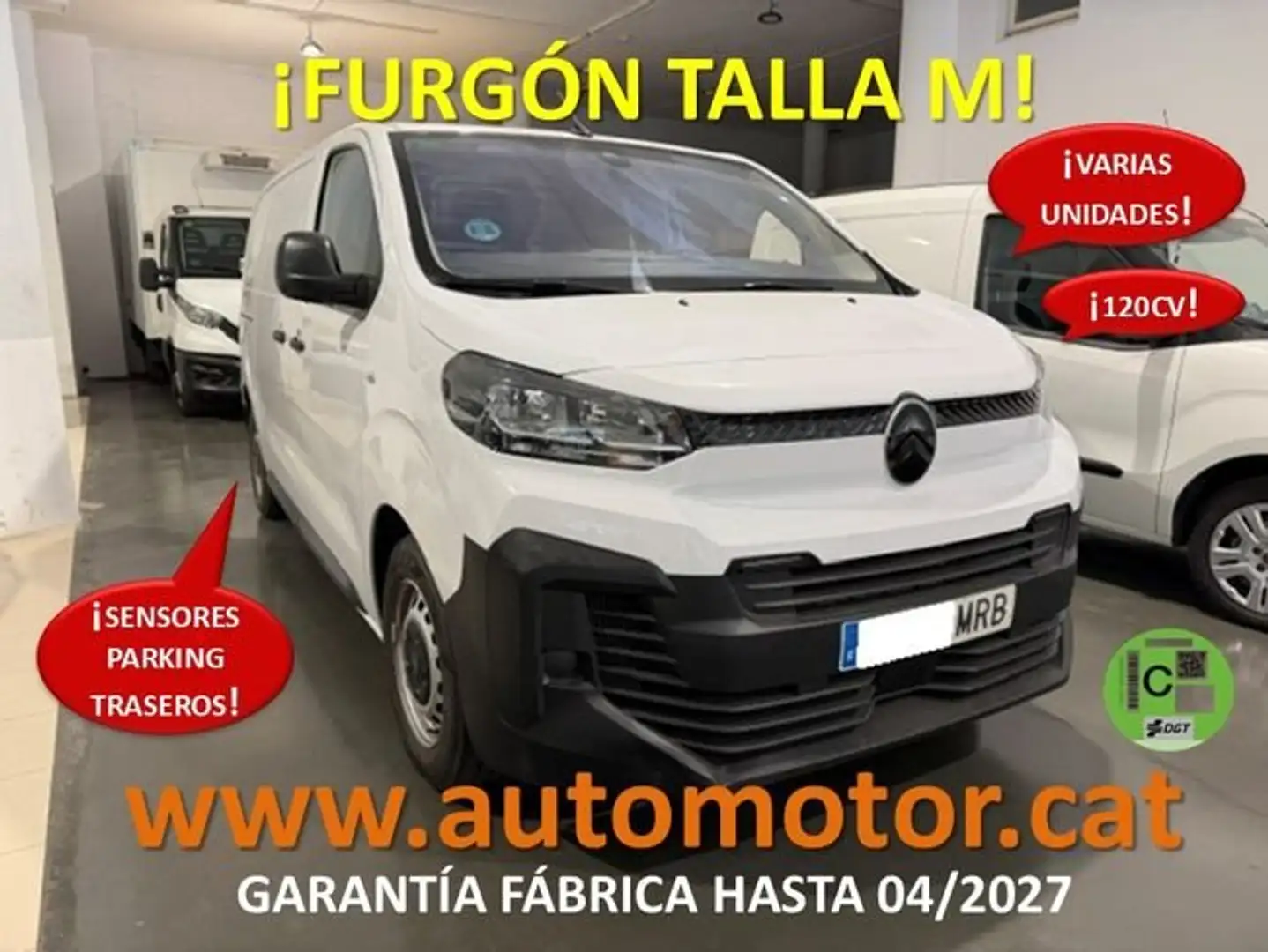Citroen Jumpy Furgón Talla M BlueHDi 120 S&S Blanco - 1