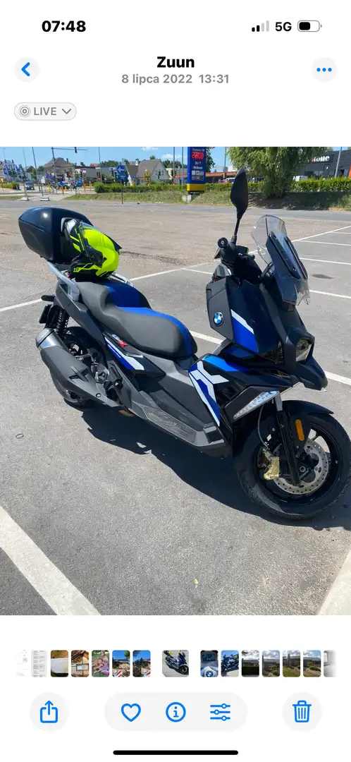 BMW C 400 X Bleu - 1