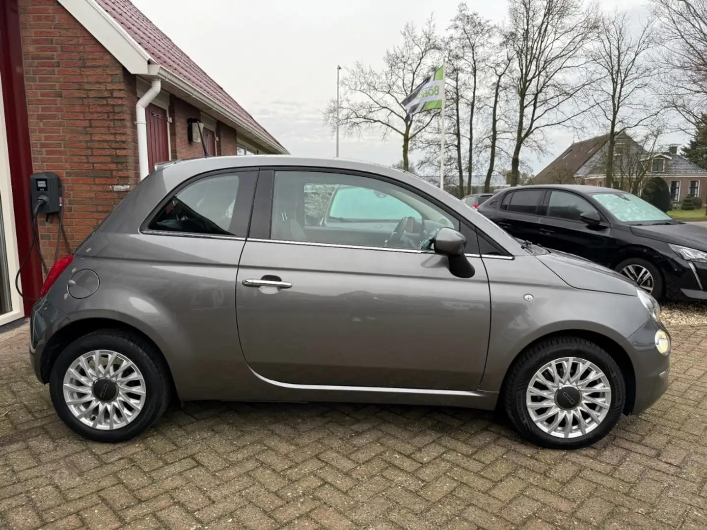 Fiat 500 0.9 TWINAIR TURBO LOUNGE PANO/CRUISE/CRUISE/RADIO/ Grijs - 2