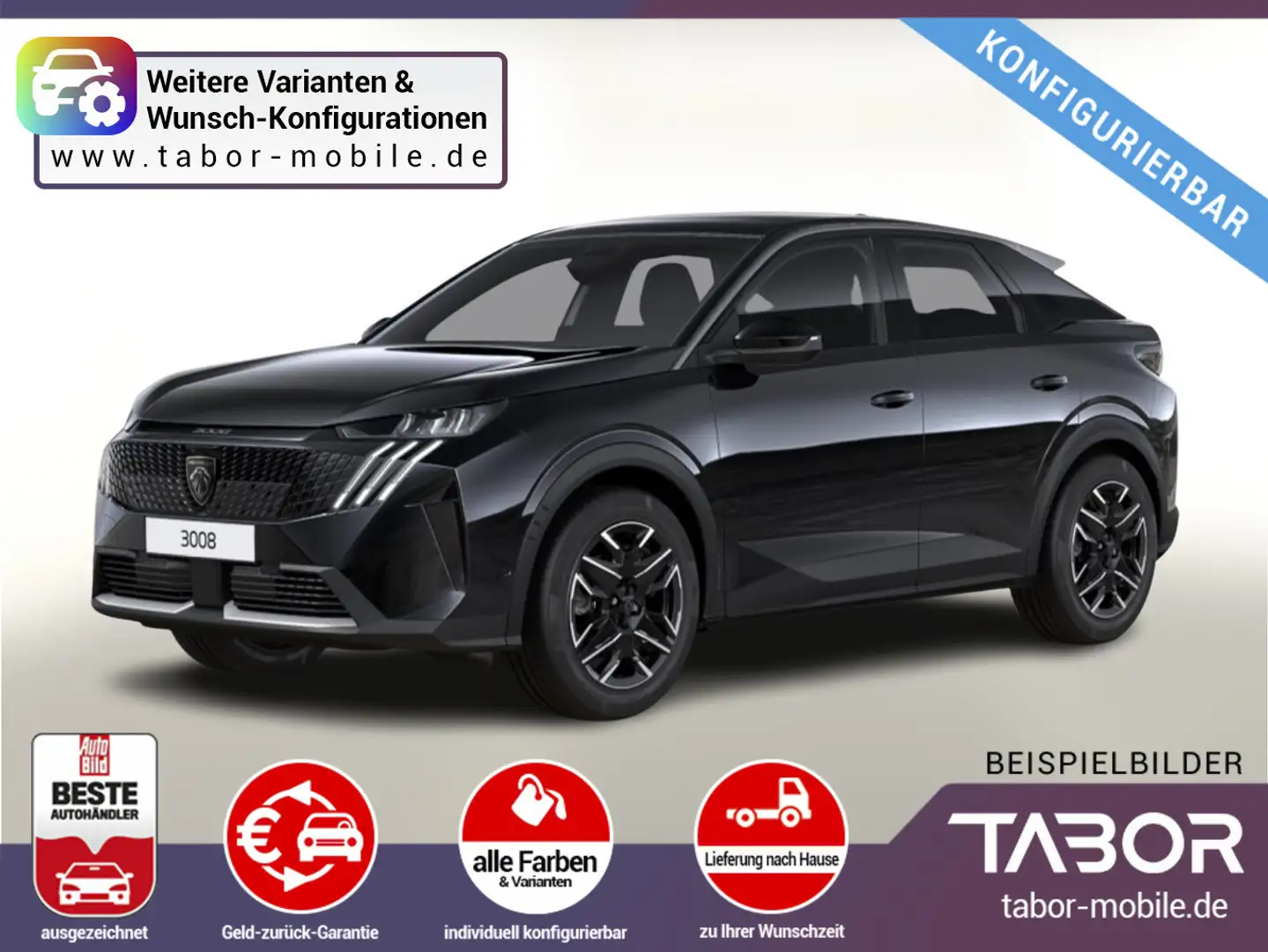 Peugeot 3008 145 DSG Allure LED Kam SHZ Keyless PrivG Blauw - 1
