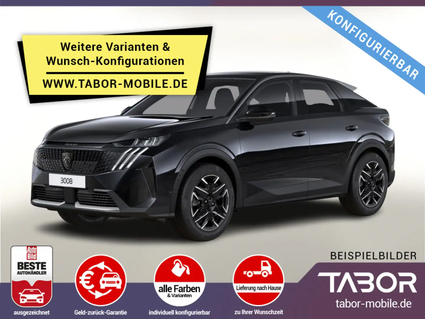 Peugeot 3008 145 DSG Allure LED Kam SHZ Keyless PrivG Blauw - 1