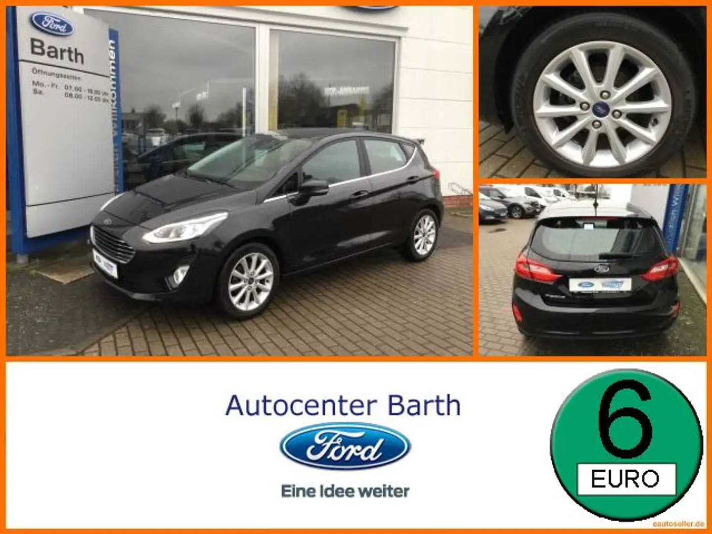Ford Fiesta 1.0 EcoBoost S/STitanium ACC Winter-Paket Schwarz - 1
