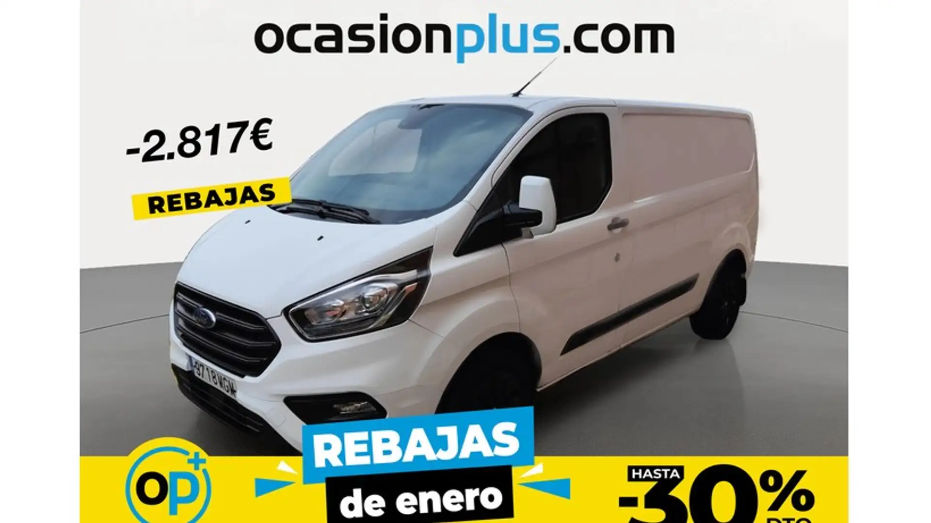 Ford Transit Custom FT 280 L1 Van Trend EcoBlue Hybrid Blanc - 1