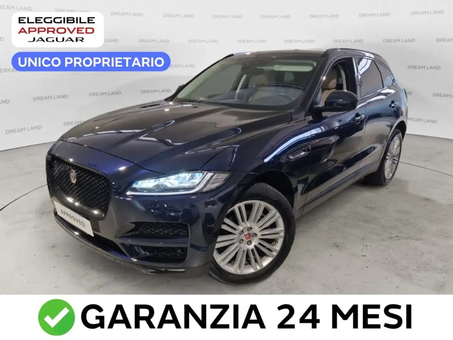 Jaguar F-Pace 2.0 250 CV AWD aut. Prestige Bleu - 1