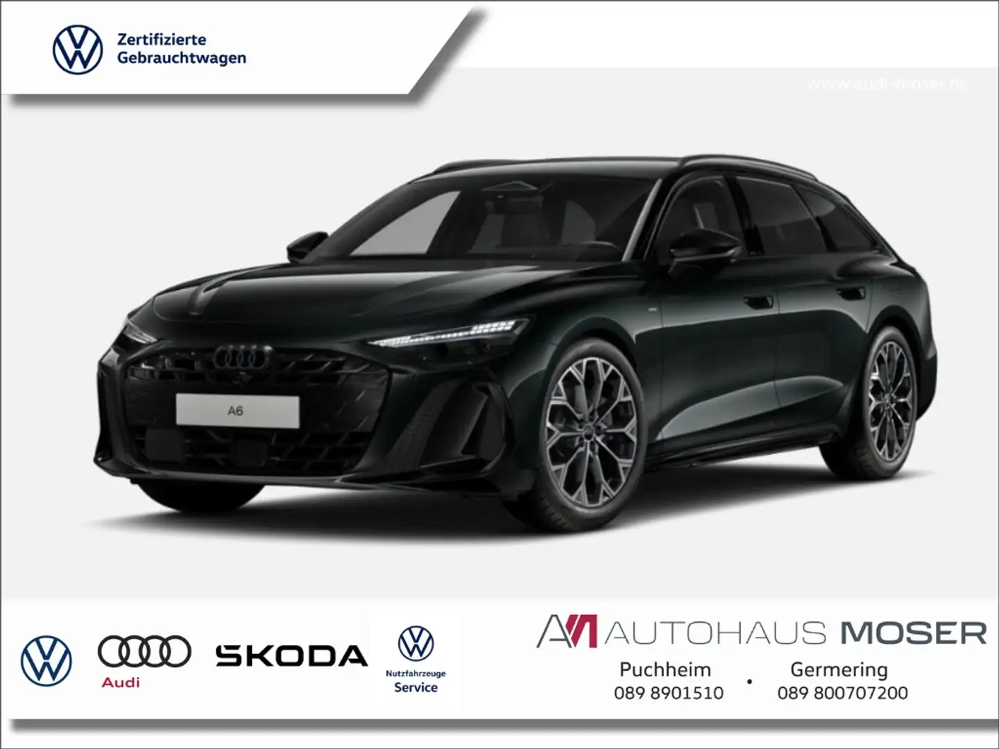 Audi A6 Avant eHybrid qu.S-tr. S-Line*Tech+*20''*Leder*SOF Grün - 1
