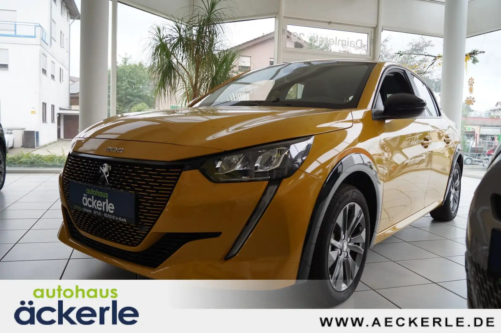 Peugeot e-208 Elektro I PDC I Navi I CarPlay/Android Auto Gelb - 1