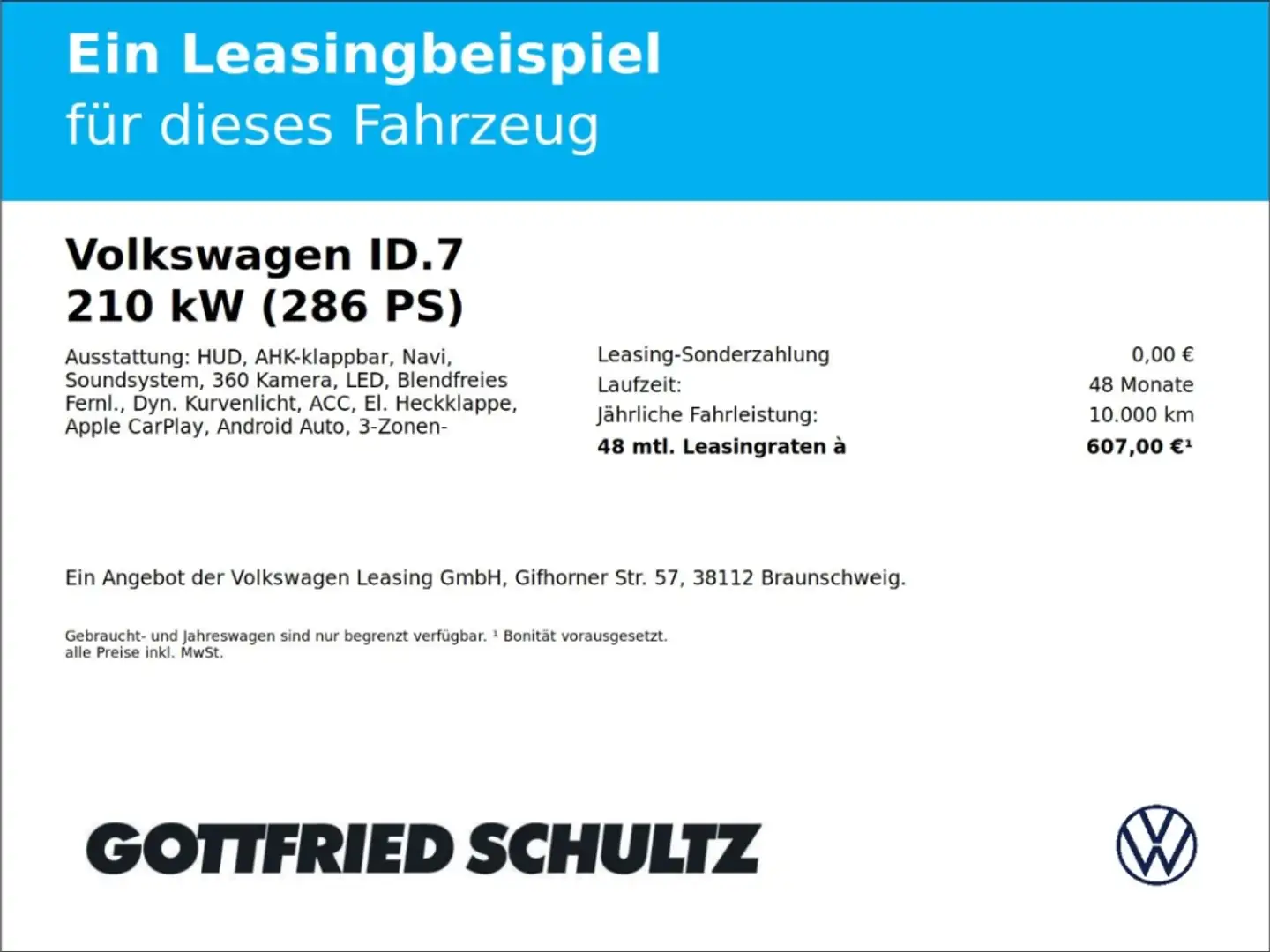 Volkswagen ID.7 TOURER PRO LED AHK MASSAGE SHZ V H Pro 210 kW SITZ Blau - 2
