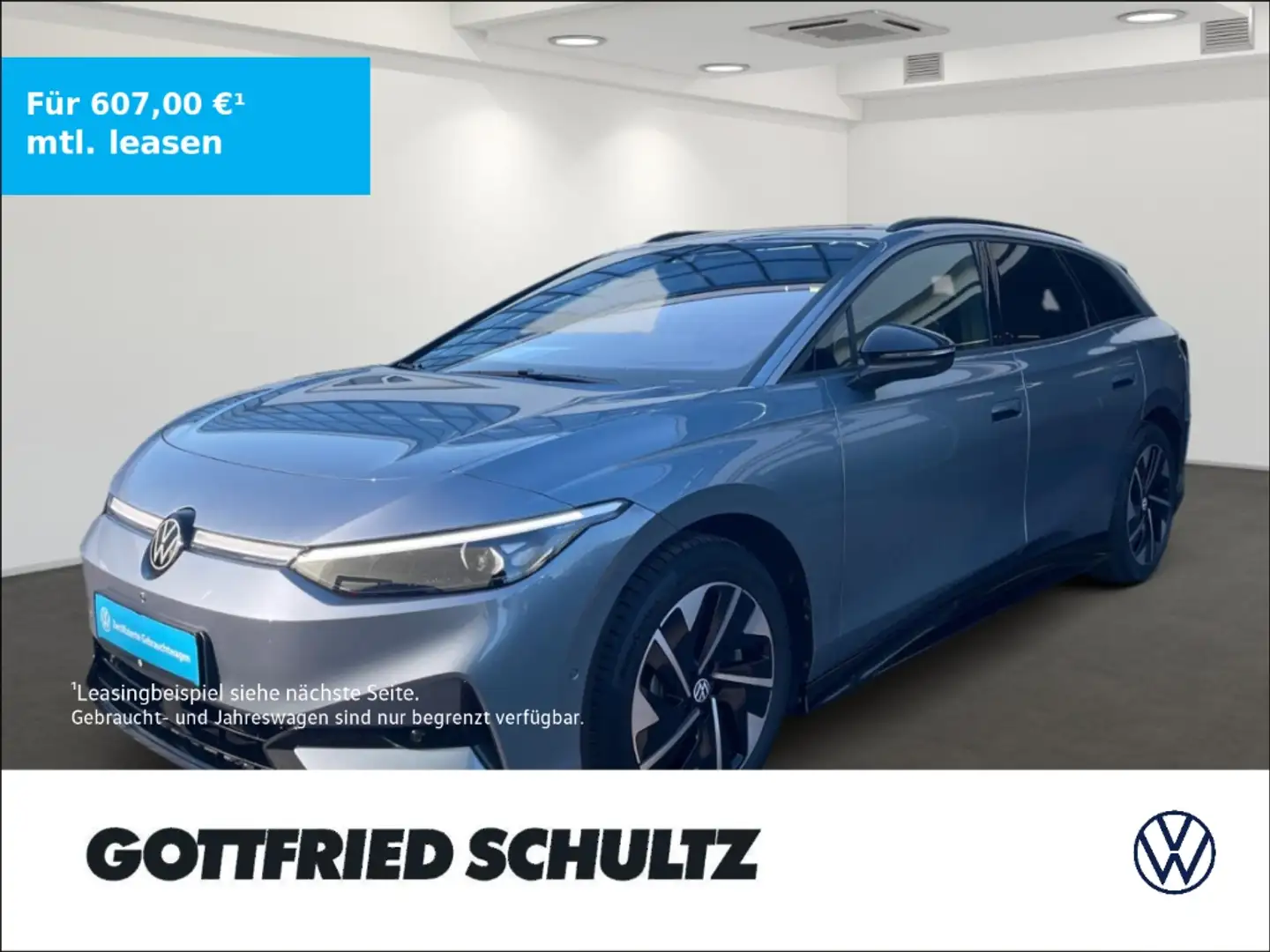 Volkswagen ID.7 TOURER PRO LED AHK MASSAGE SHZ V H Pro 210 kW SITZ Blau - 1
