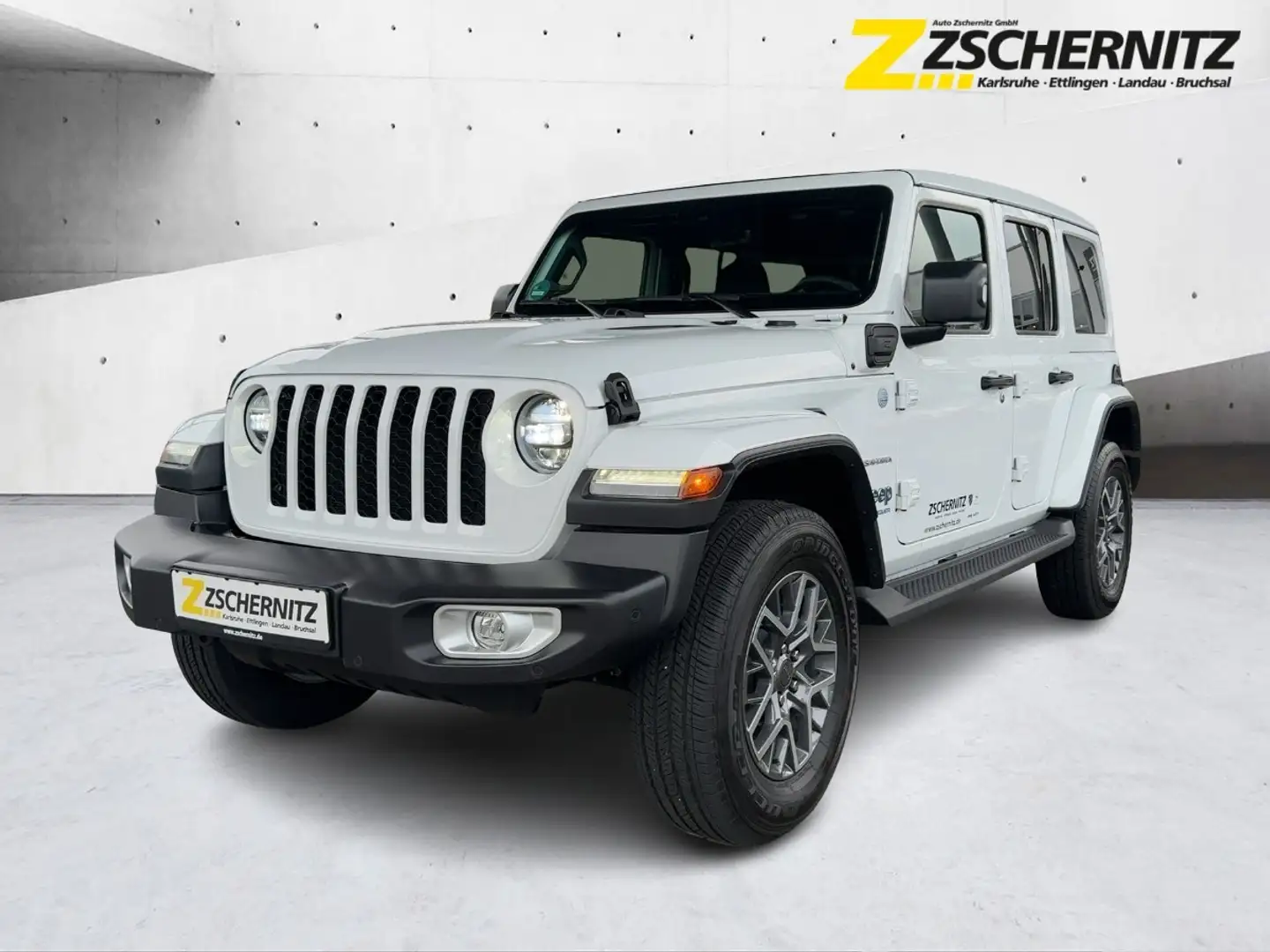 Jeep Wrangler 4xe SAHARA *NAVI*KAMERA*Sky One-Touch®* Weiß - 1
