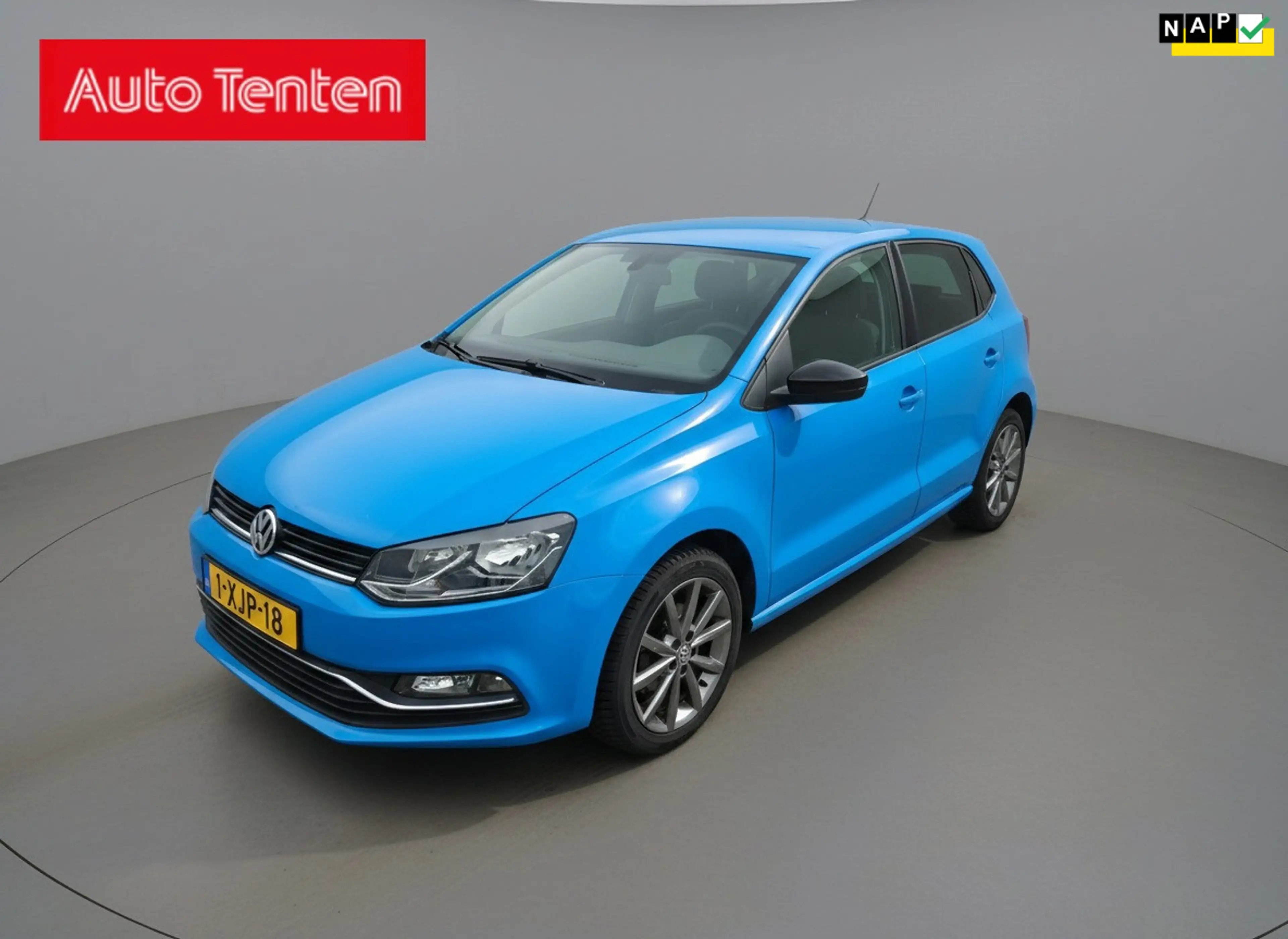 Volkswagen Polo 1.0 First Edition, 1e eigenaar, Cruise, Airco, Blu