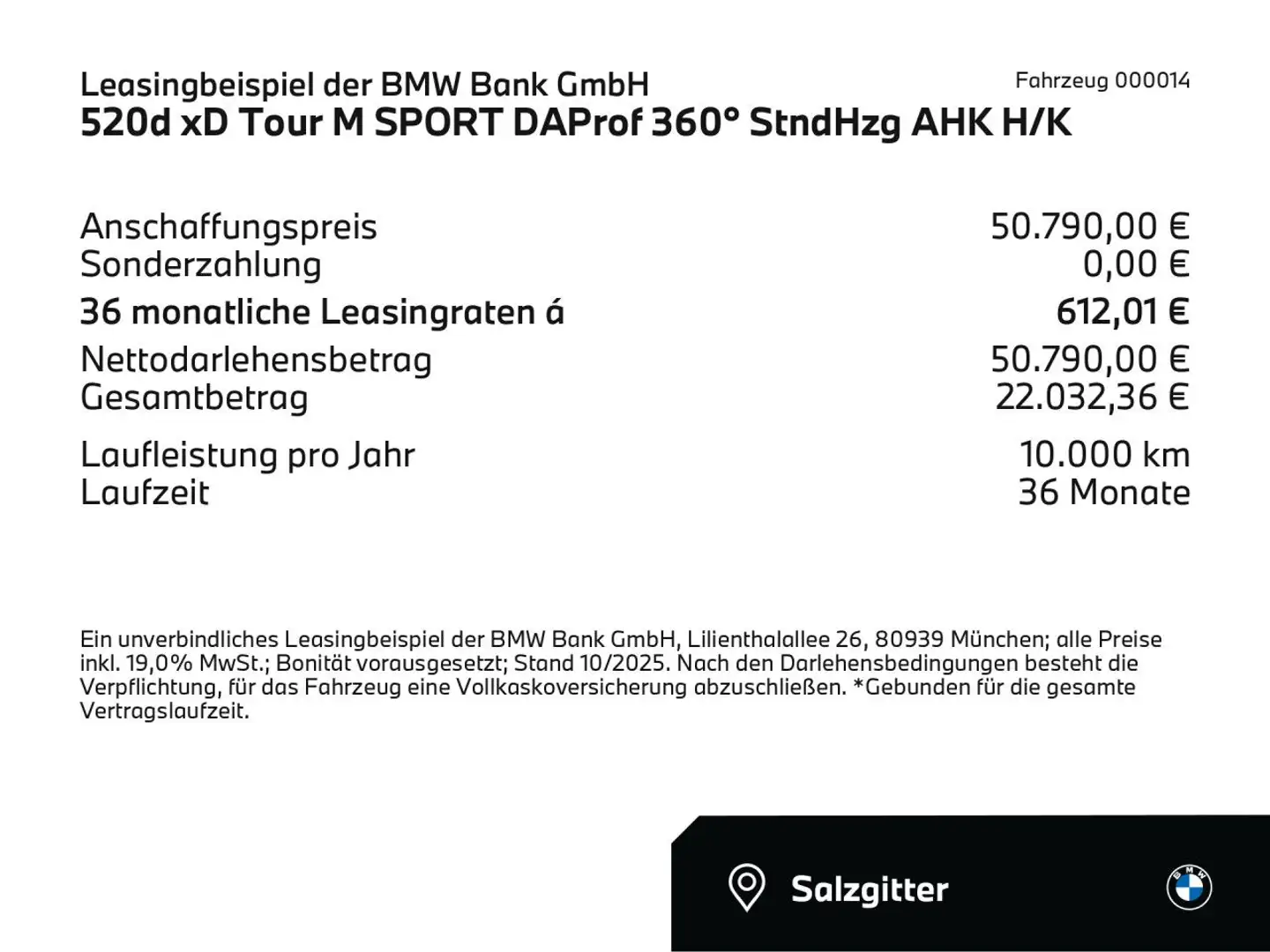 BMW 520 d xD Tour M SPORT DAProf 360° StndHzg AHK H/K Nero - 2