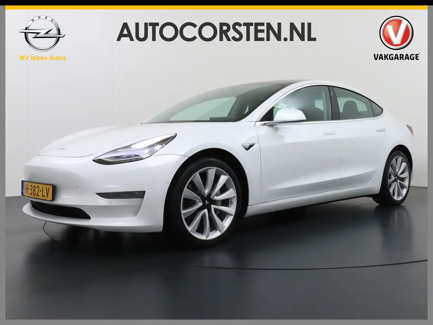 Tesla Model 3 Long Range AWD 75kWh 463PK Lmv 19" FSD-3 Computer Blanc - 1