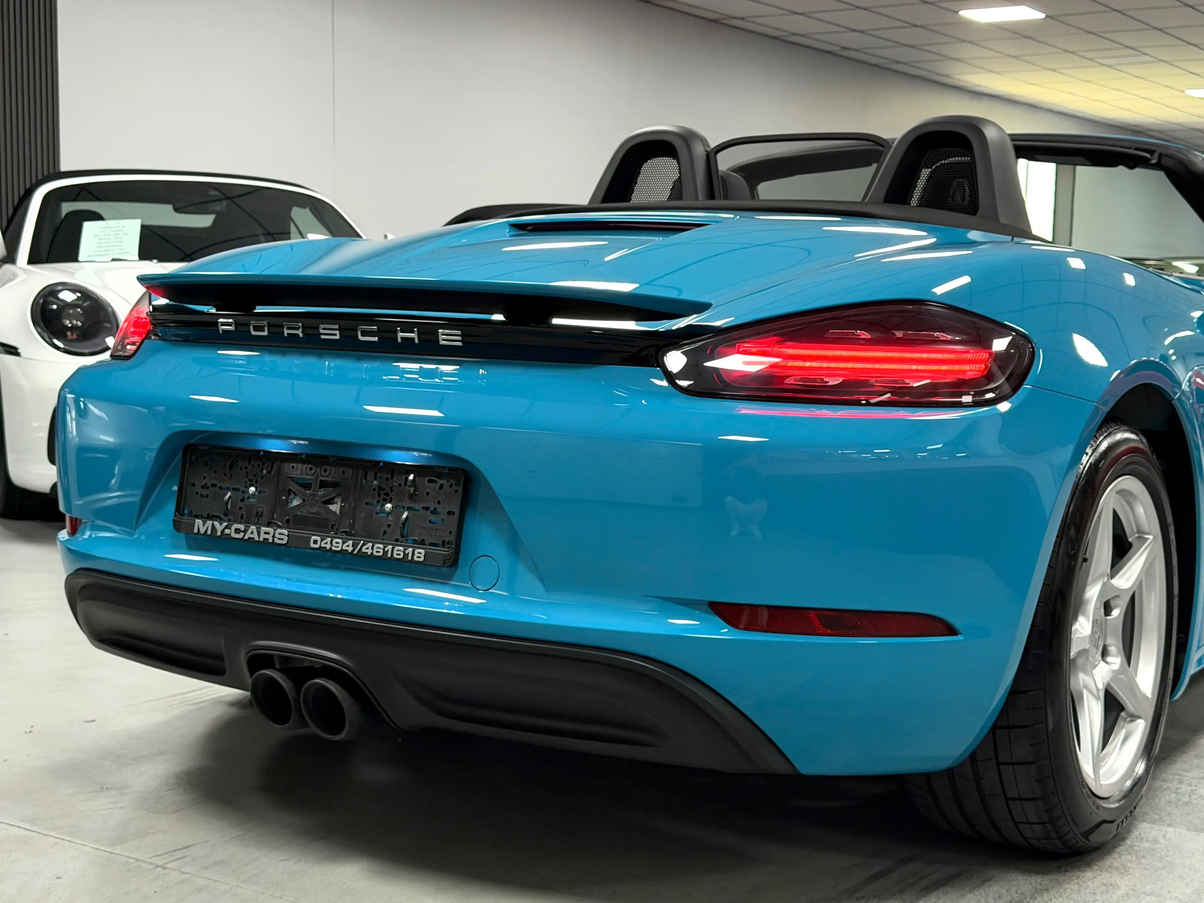 Porsche 718 Boxster 2.0 Turbo Pdk Exhaust Sport Bose Xenon Bleu Miami Cuir Clim Xenon Ja 18 — photo 14