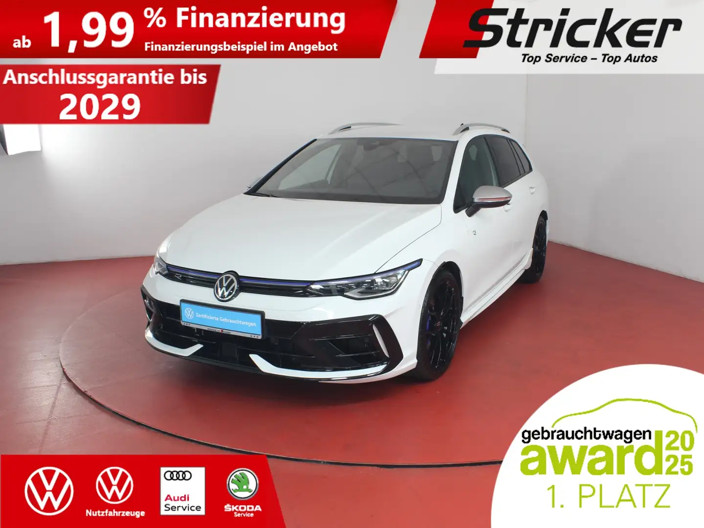 Volkswagen Golf Variant Variant R 2.0TSI DSG 404,-ohne Anzahlung AHK H&K Weiß - 2