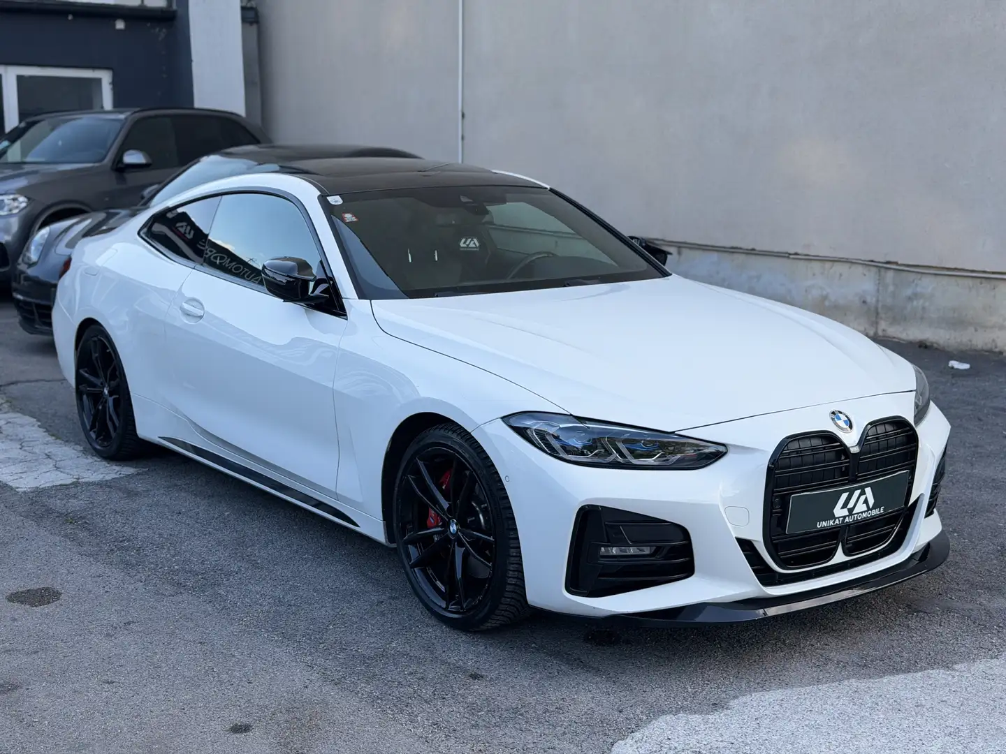 BMW 420 420i G22 M-Paket ab Werk *LASER**SCHIEBEDACH*SZH* Weiß - 2