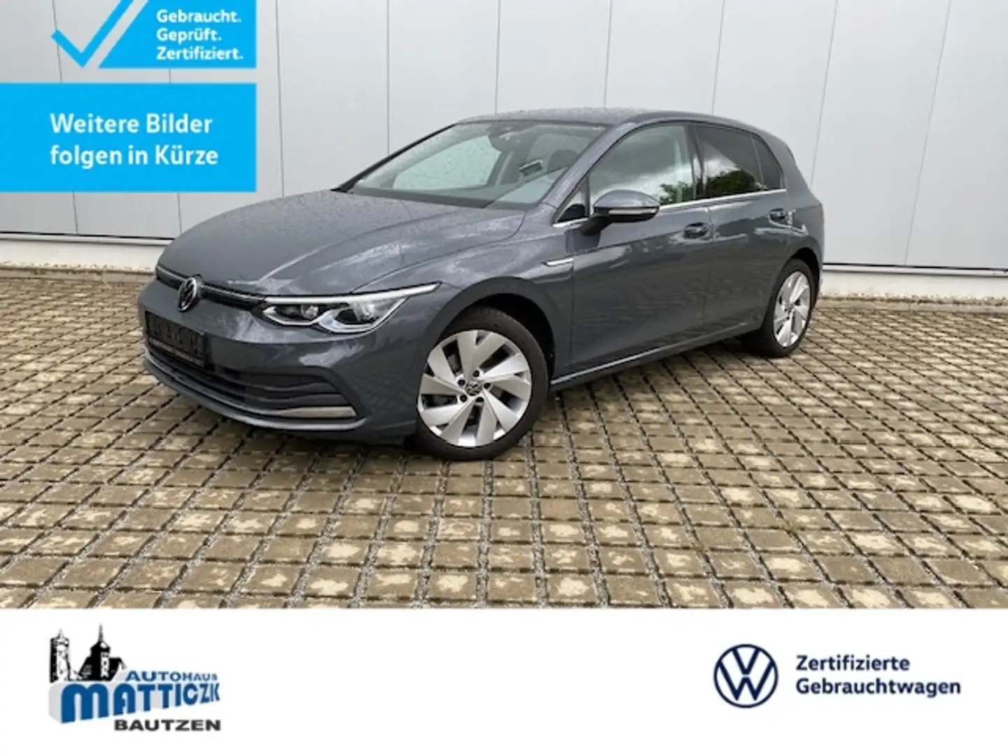 Volkswagen Golf VIII 1.5 TSI Style LED/17-ZOLL/NAVI-PRO/ASSISTENZ Grau - 1