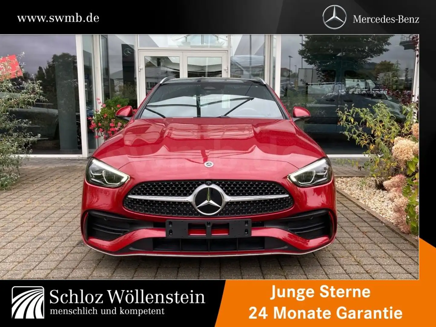 Mercedes-Benz C 220 d 4M T AMG/LED/AHK/PanoD/Memory/Totw/360Cam Rot - 2