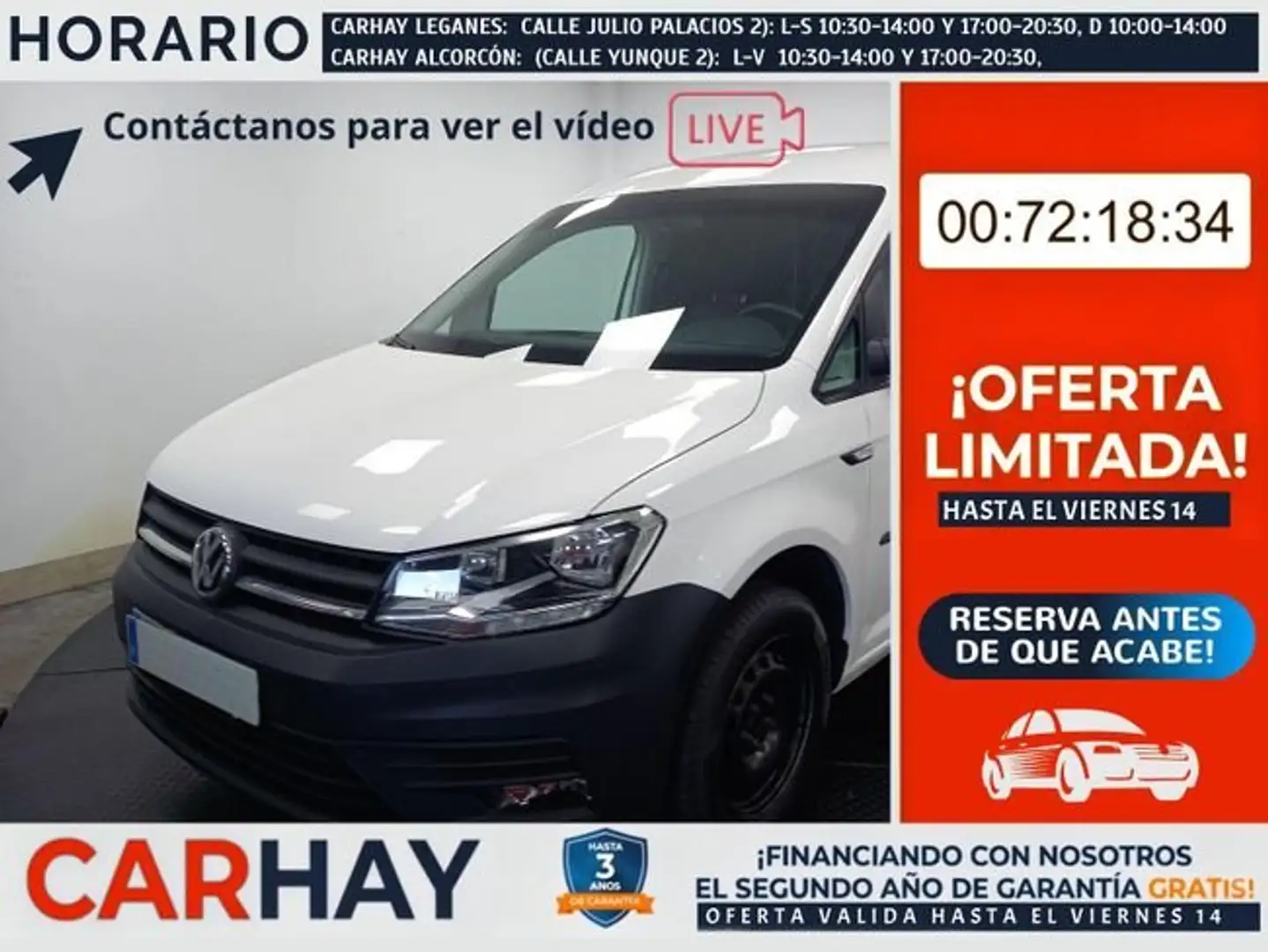 Volkswagen Caddy Profesional Furgón 2.0 TDI 75kW BMT (CX) Blanco - 1