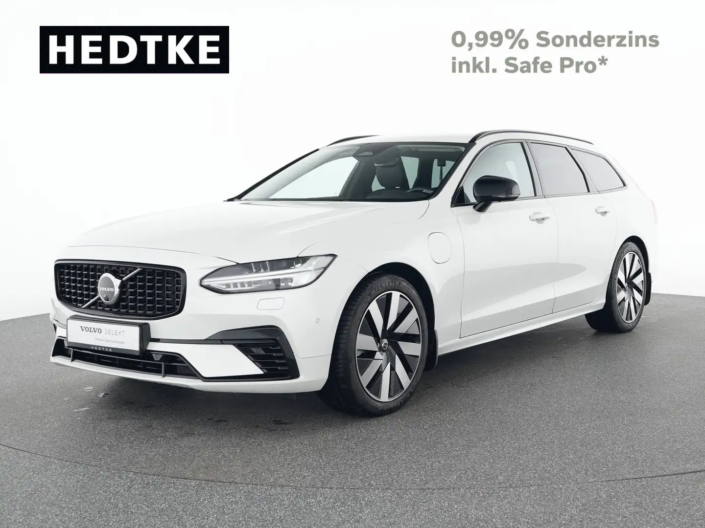 Volvo V90 T6 AWD Plug-in Hybrid Plus Dark 19"+H&K+360° Белый - 1