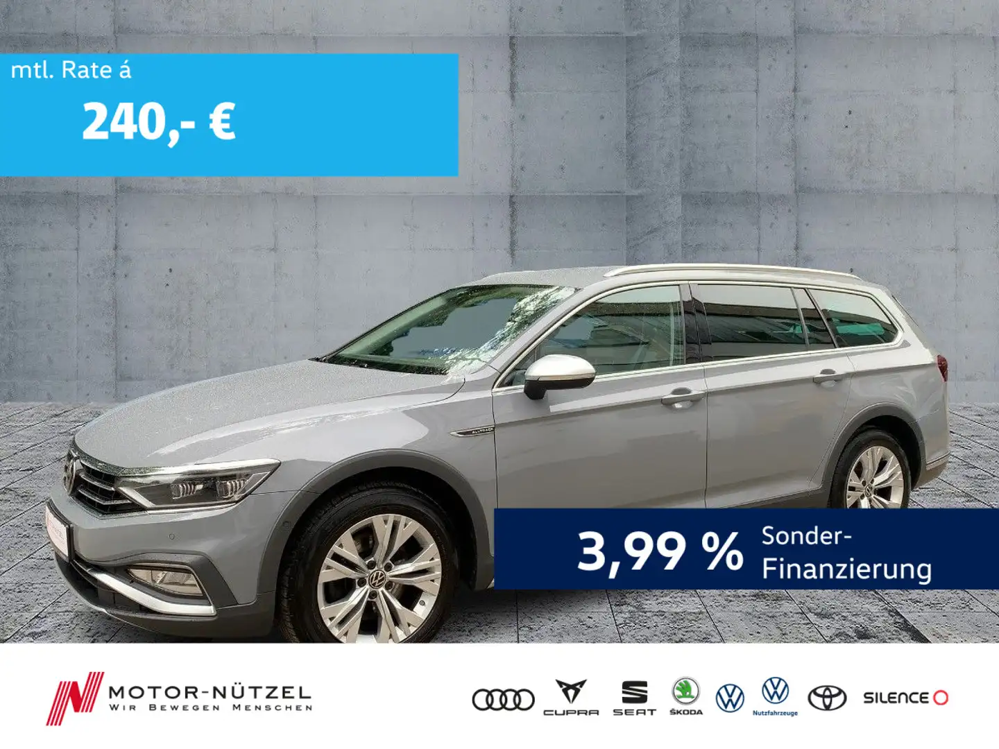 Volkswagen Passat Alltrack 2.0 TDI DSG 4M MATRIX+NAVI+AHK Gris - 1