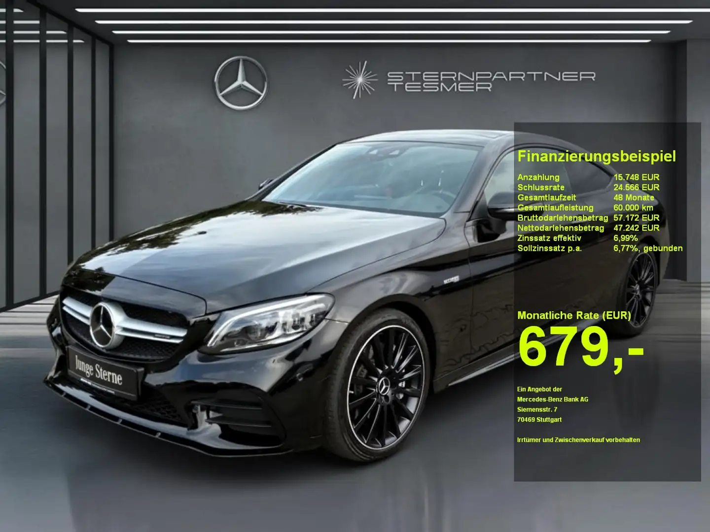 Mercedes-Benz C 43 AMG AMG C 43 4M HUD Burmester Multib. Panor. Distr. Noir - 1