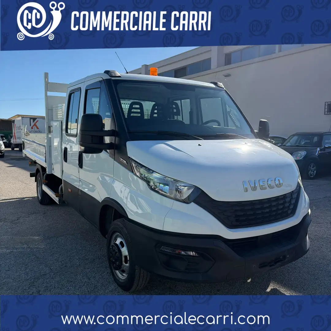 Iveco Daily 35C14 CASSONE RIBALTABILE DOPPIA CABINA 6 POSTI Blanc - 1