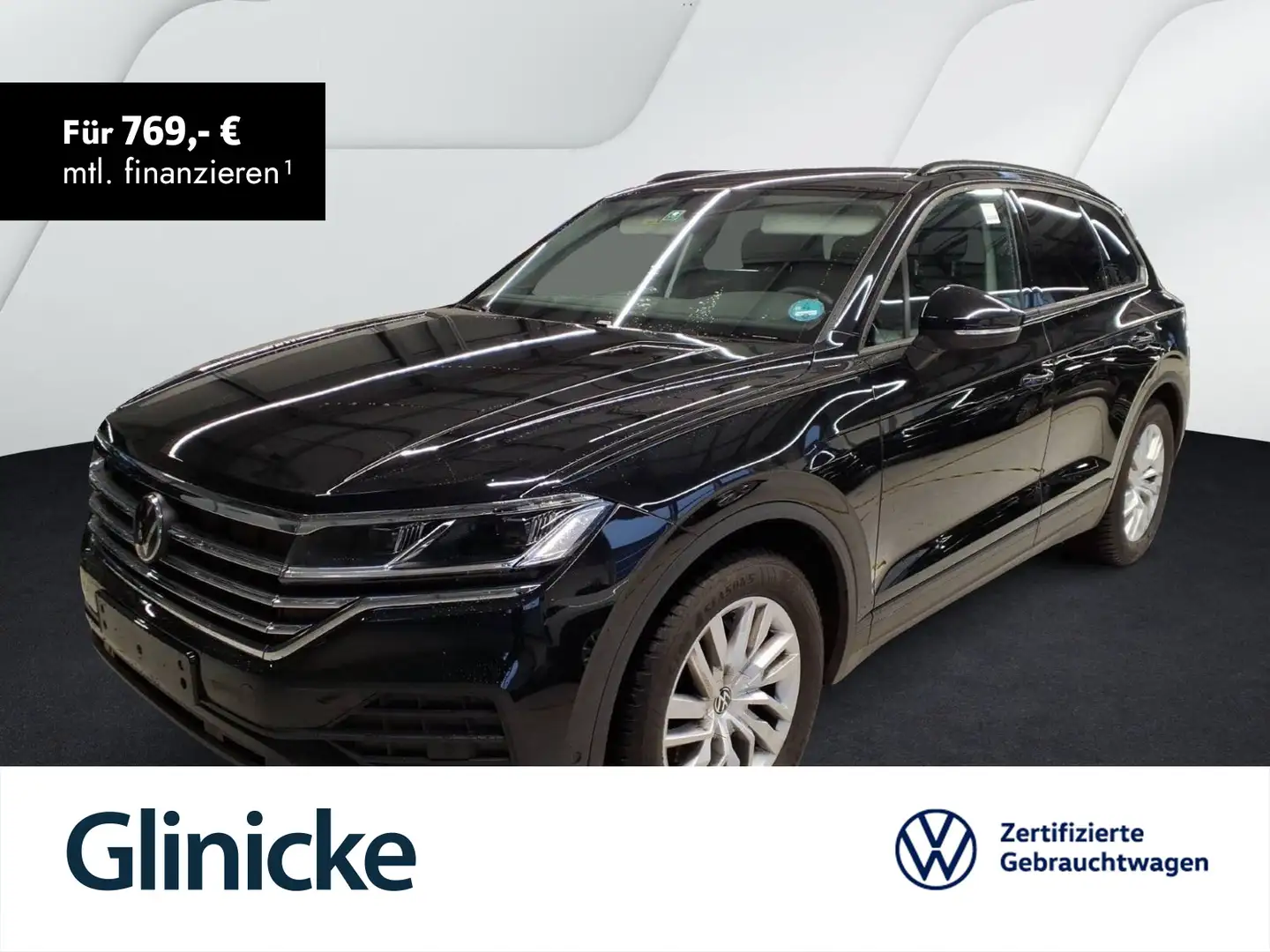 Volkswagen Touareg 3.0TDI 4Motion Navi AHK Luftf. Leder RFK Schwarz - 1
