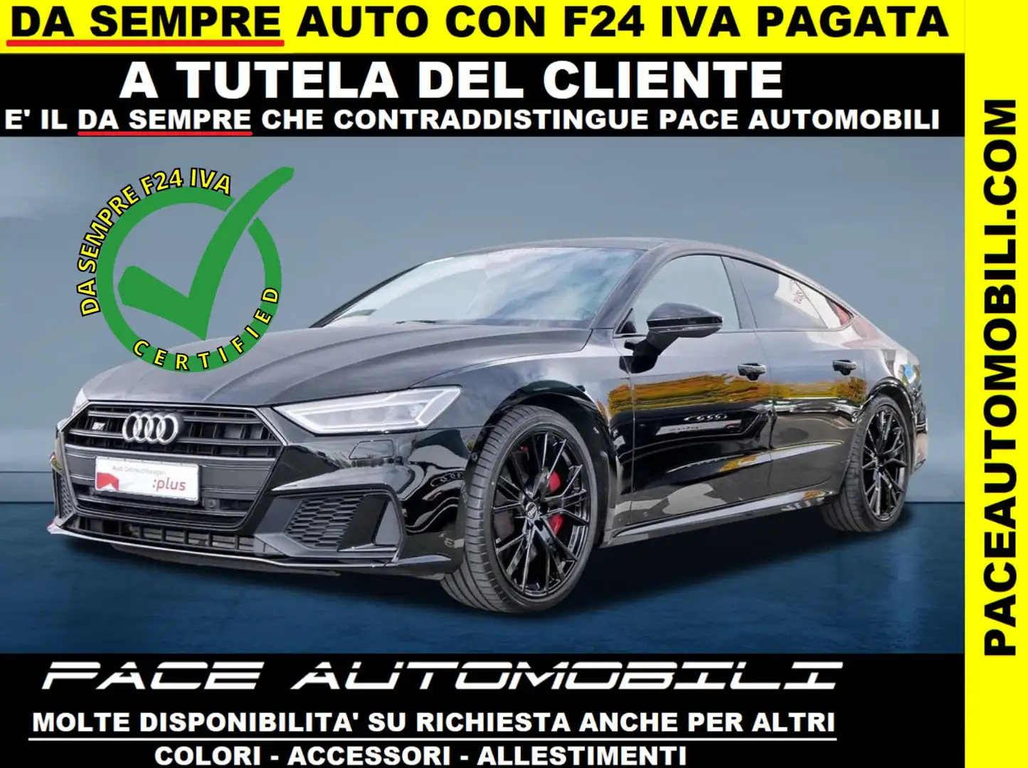 Audi S7 D SPORTBACK TETTO KAMERA 21" B&O BLACK PACK LED Negro - 1