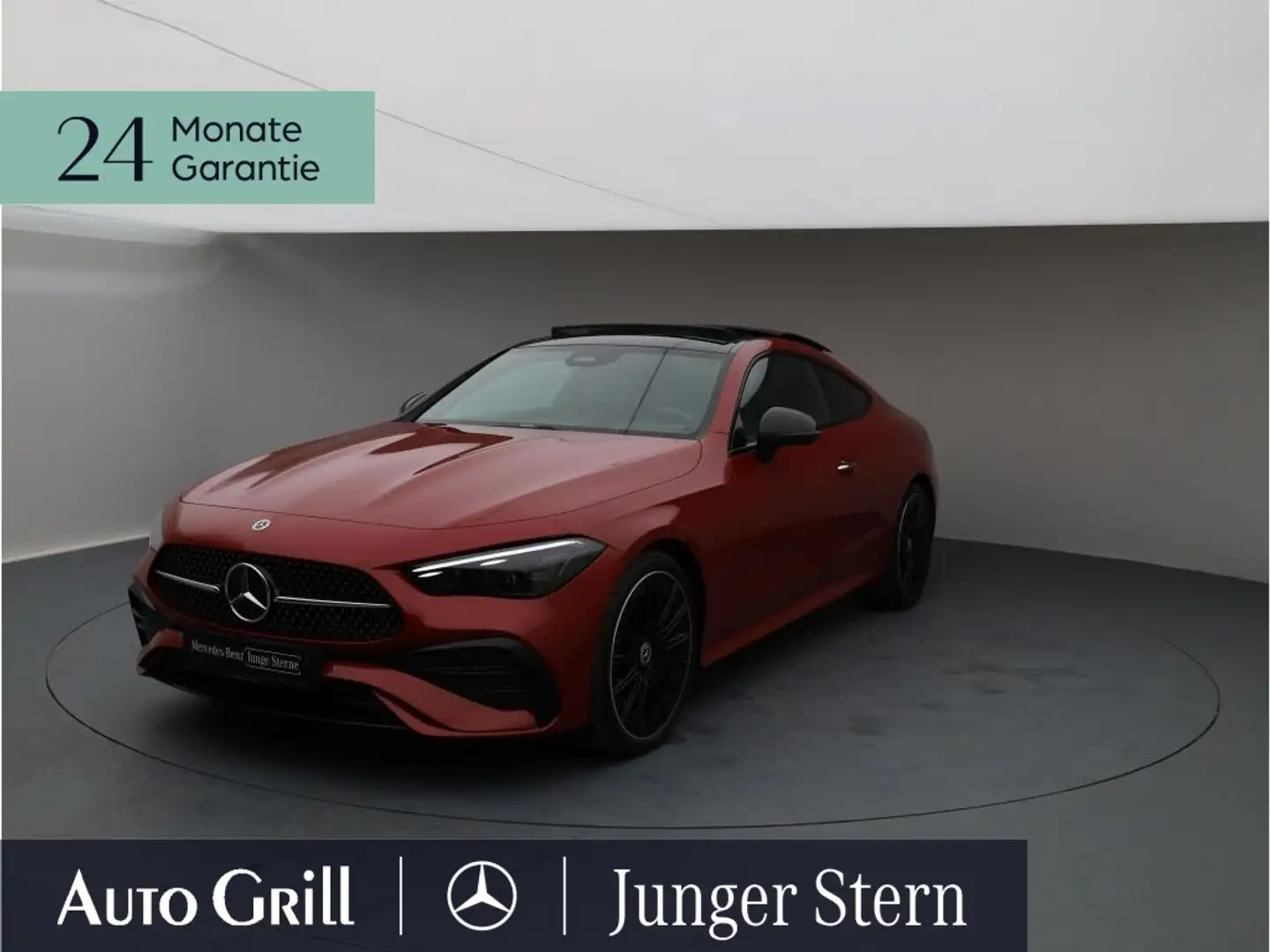 Mercedes-Benz CLE 300 4M Cp AMG Night Pano Burm S-Klima Leder Červená - 2