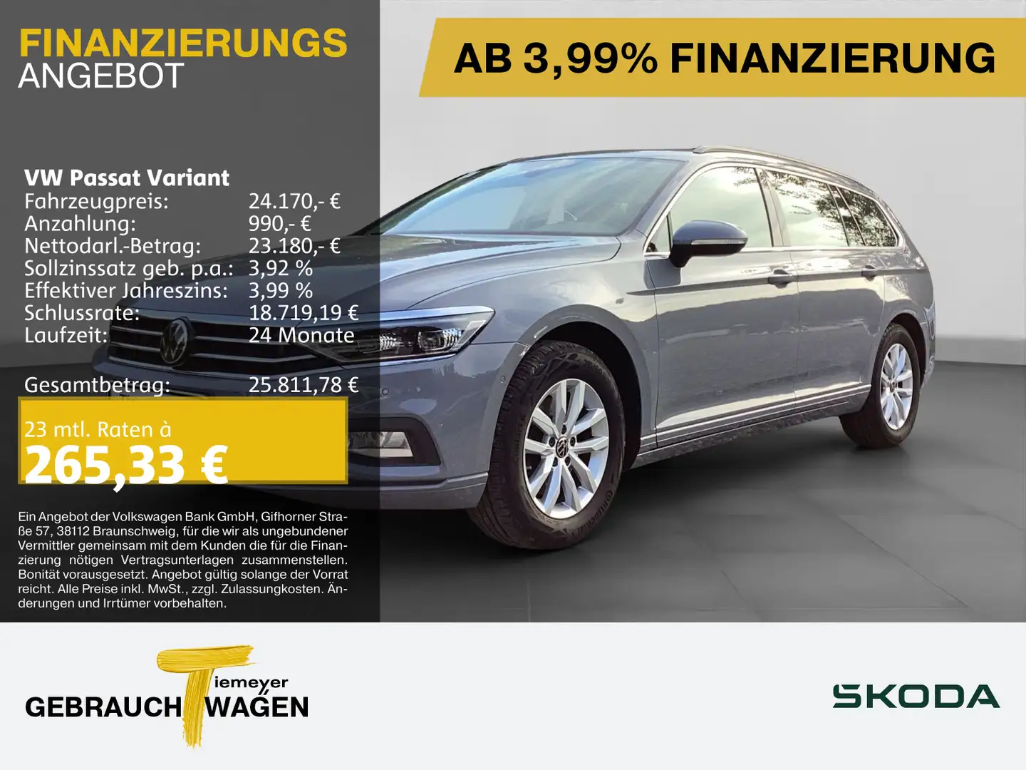 Volkswagen Passat Variant 2.0 TDI DSG BUSINESS MATRIX IQ.DR Gris - 1