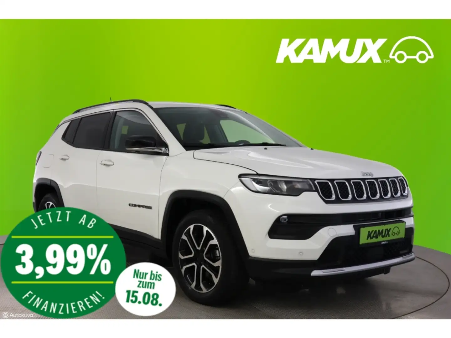 Jeep Compass 1.3M-Air Aut.Limited+NAVI+TEMPO+KAMERA Wit - 1