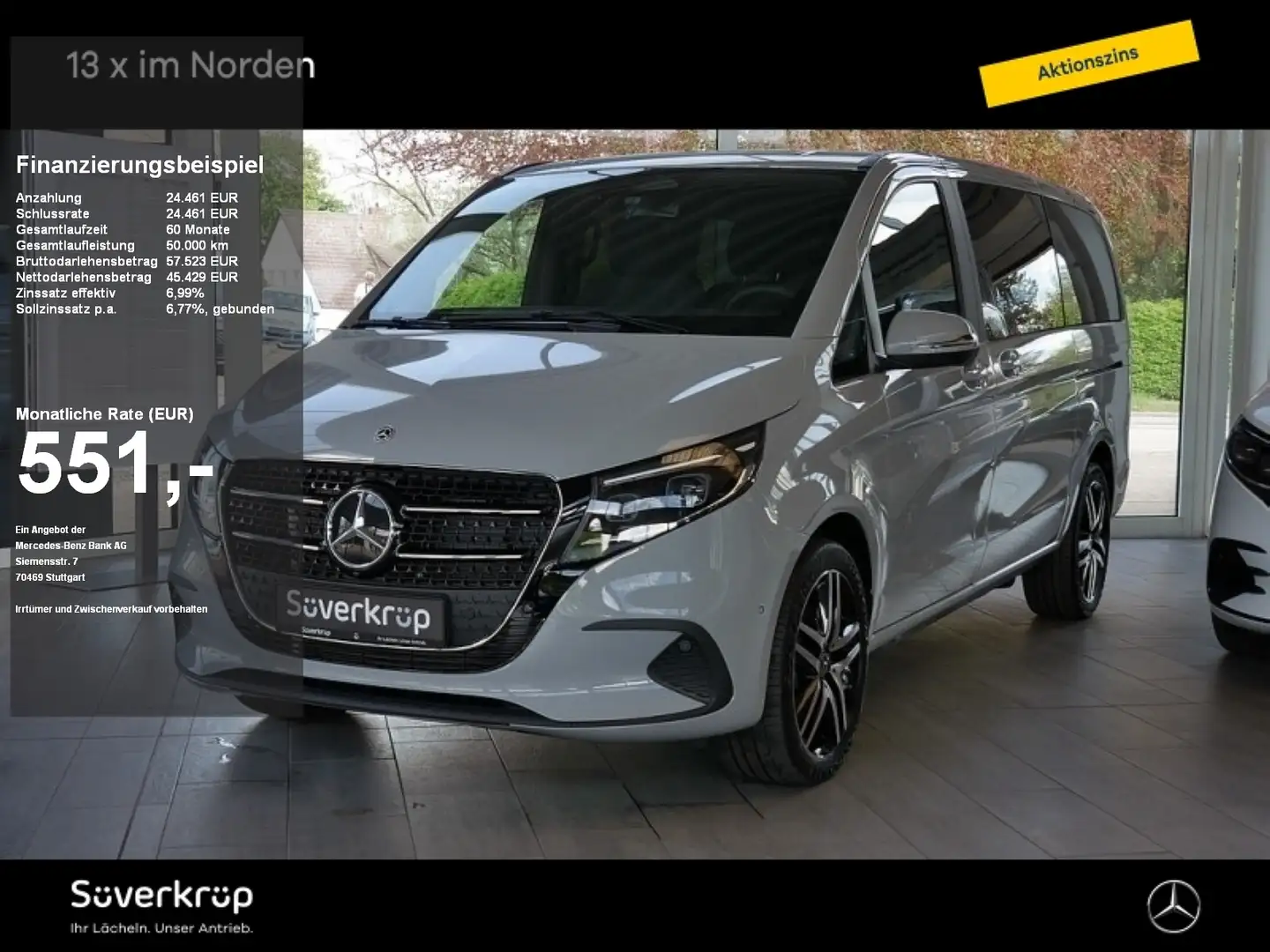 Mercedes-Benz V 220 STYLE LANG DISTRO/SPUR/AHK/KAMERA/TWA/SPUR Gri - 1