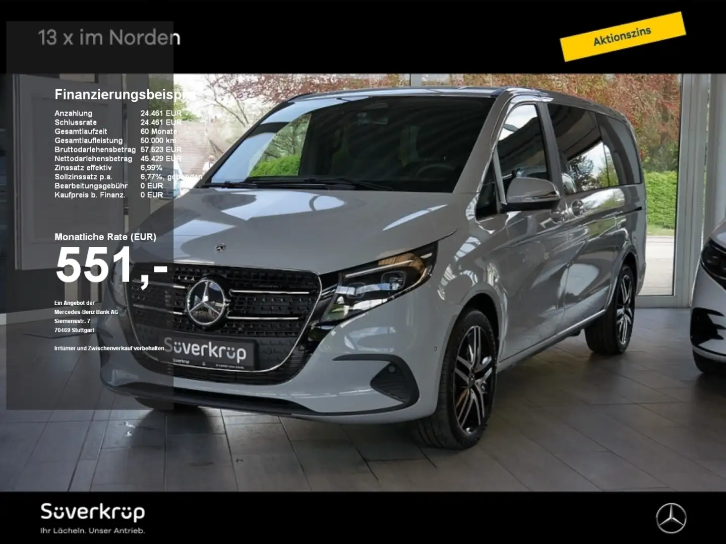 Mercedes-Benz V 220 STYLE LANG DISTRO/SPUR/AHK/KAMERA/TWA/SPUR Gri - 1