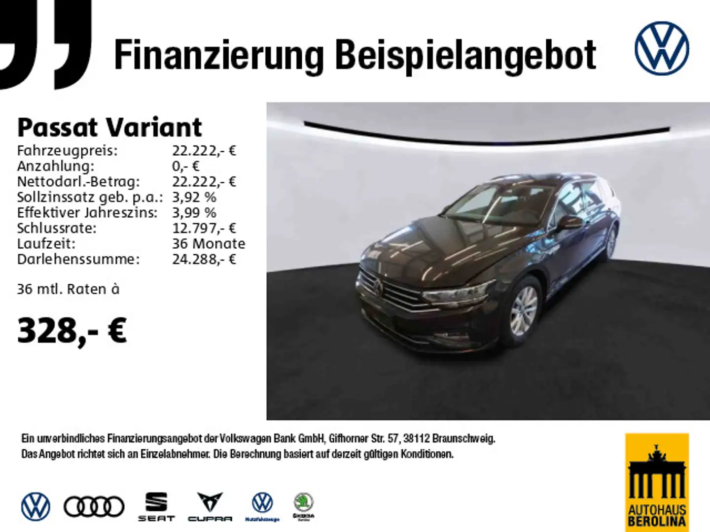 Volkswagen Passat Variant 1.5 TSI Business DSG *AHK*NAV* Grau - 1