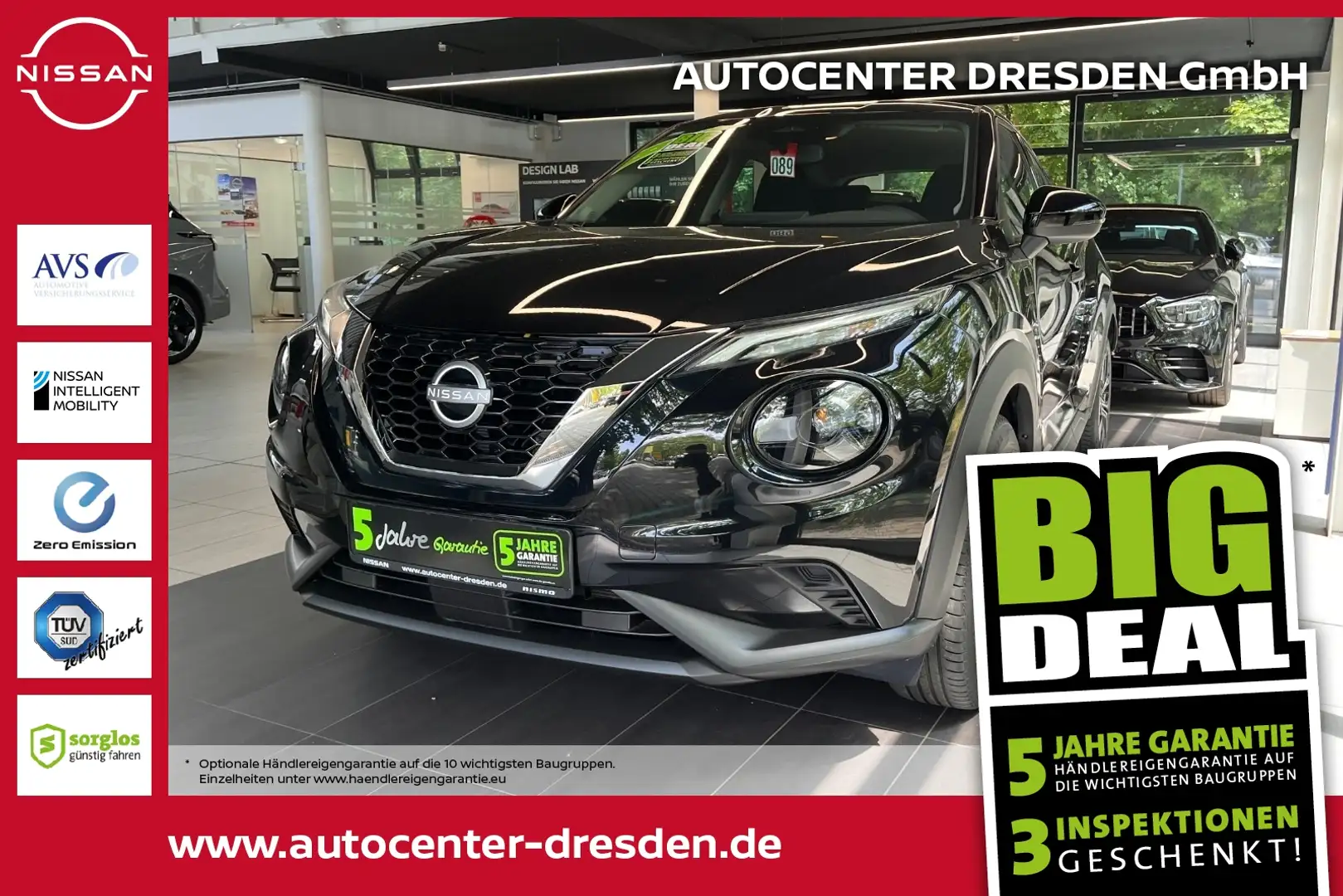 Nissan Juke 1.0 DIG-T 114 PS 6MT ACENTA Kam Navi SitzH Noir - 1