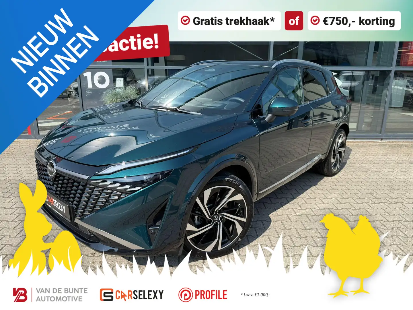 Nissan Qashqai 1.3 MHEV Xtronic Tekna Plus *Nieuw Model* Grün - 1
