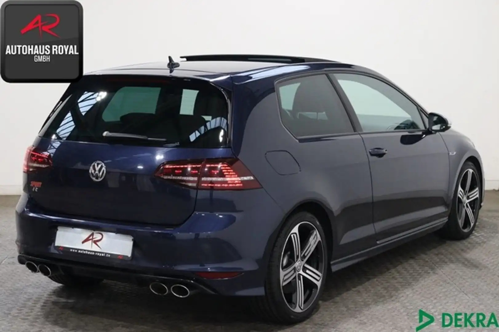 Volkswagen Golf VII 2.0 TSI R 4M VOLLLEDER,PANORAMA1.HAND Bleu - 2