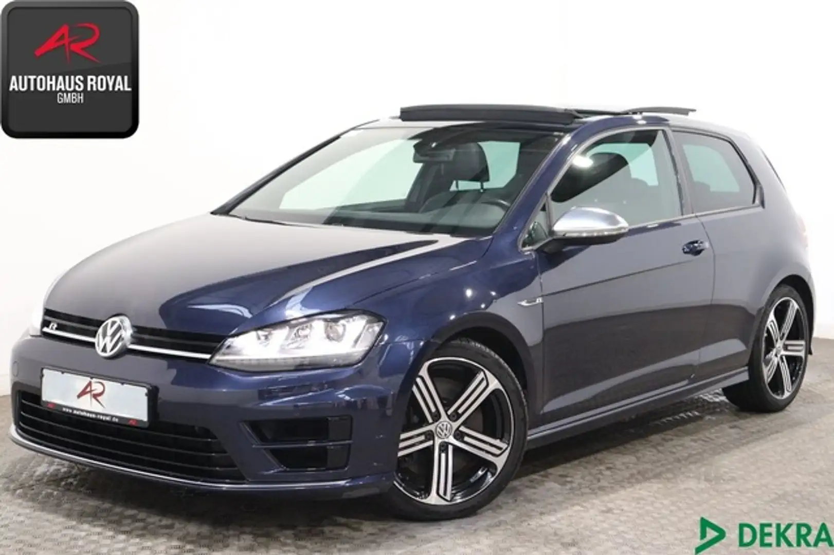 Volkswagen Golf VII 2.0 TSI R 4M VOLLLEDER,PANORAMA1.HAND Niebieski - 1
