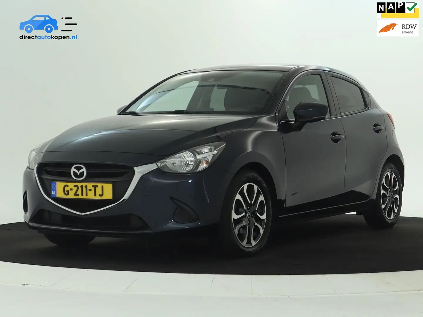 Mazda 2 1.5 Skyactiv-G GT-M NAVI| Stoelverwarming | Keyles Blauw - 1