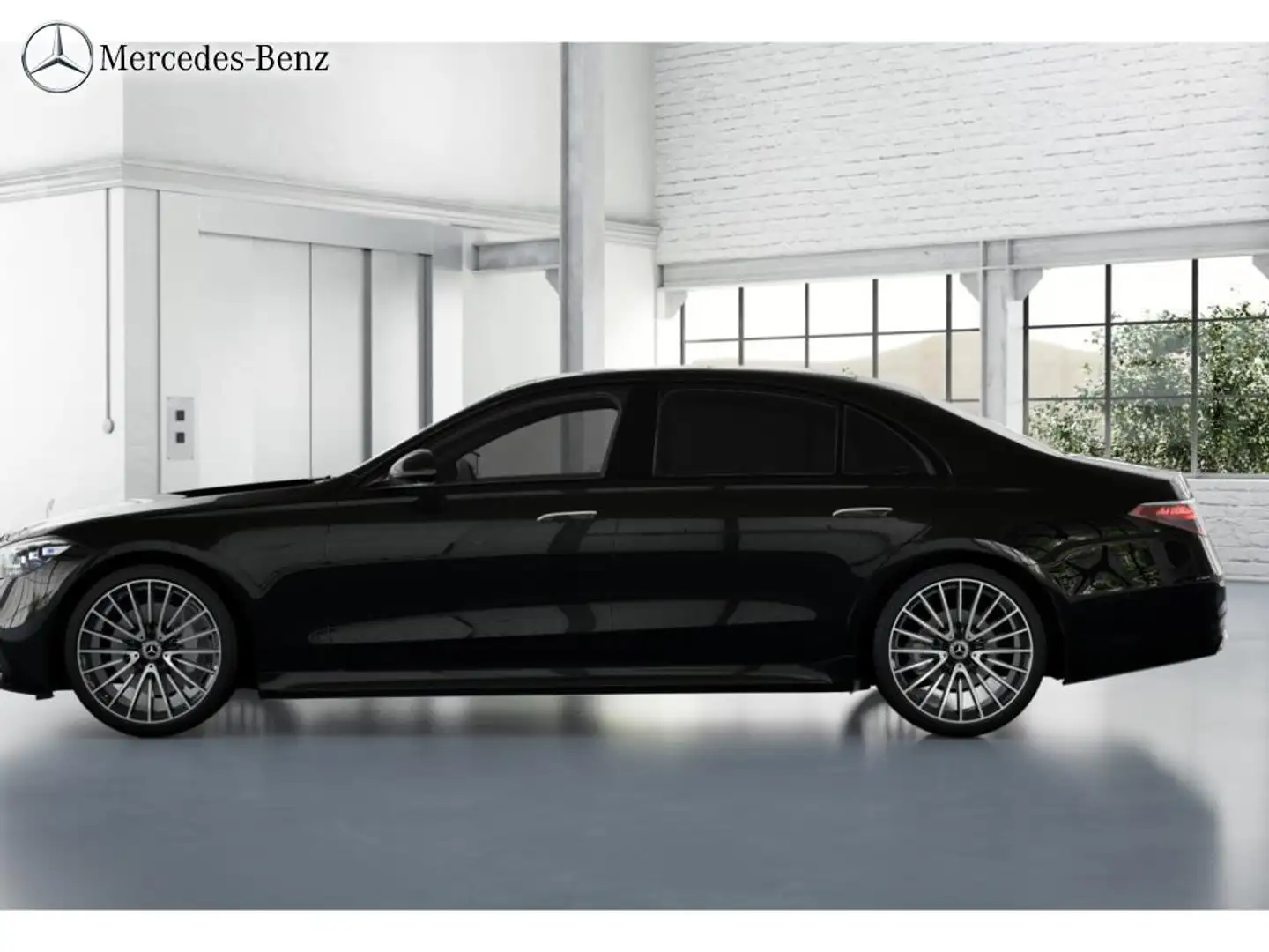 Mercedes-Benz S 400 d 4M Limousine lang AMG Standhzg+Distro+ Schwarz - 2