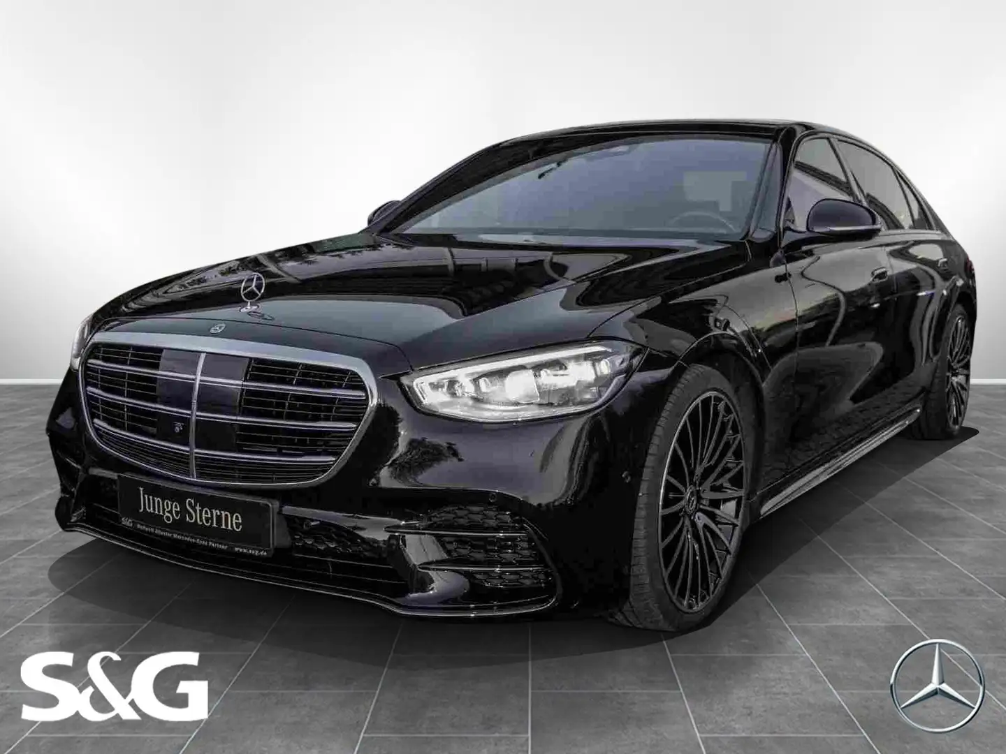 Mercedes-Benz S 400 d 4M Limousine lang AMG Standhzg+Distro+ Schwarz - 1