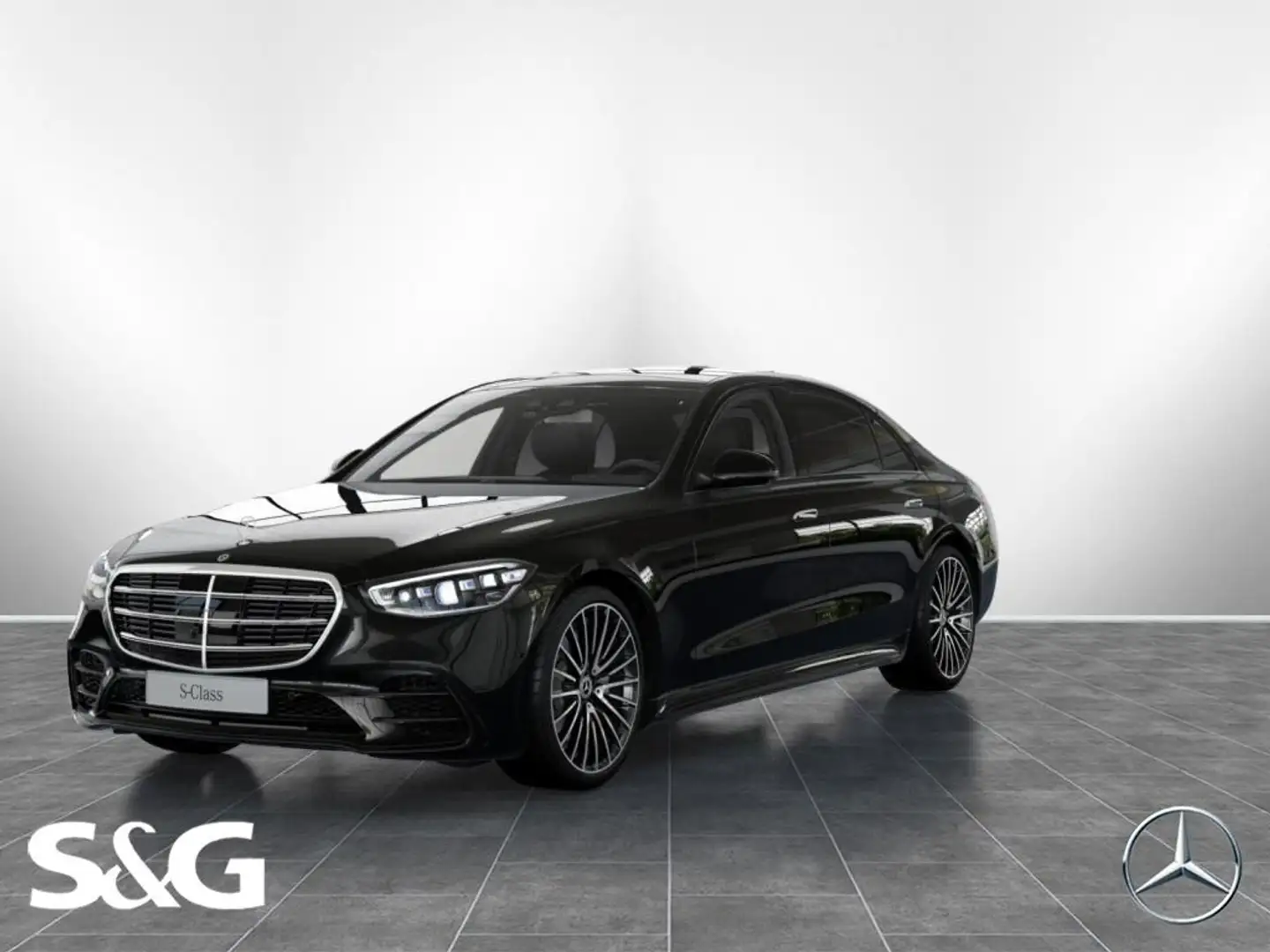 Mercedes-Benz S 400 d 4M Limousine lang AMG Standhzg+Distro+ Schwarz - 1