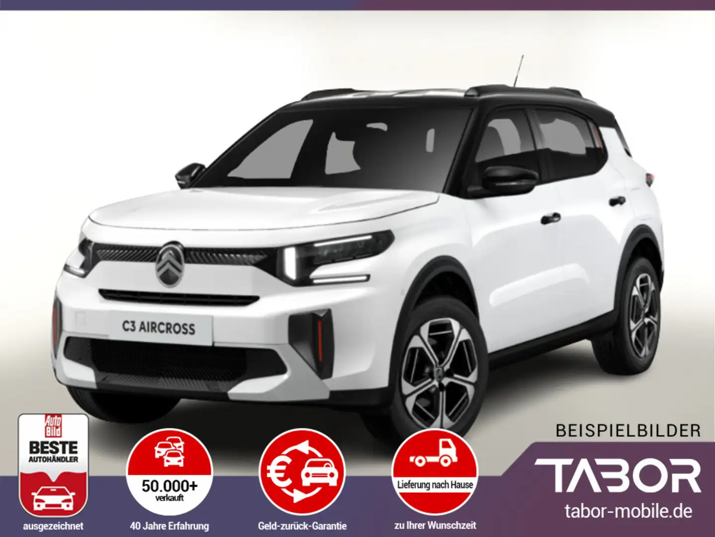 Citroen C3 Aircross MHEV 145 MAX HUD Nav Kam LED CarPlay Weiß - 1