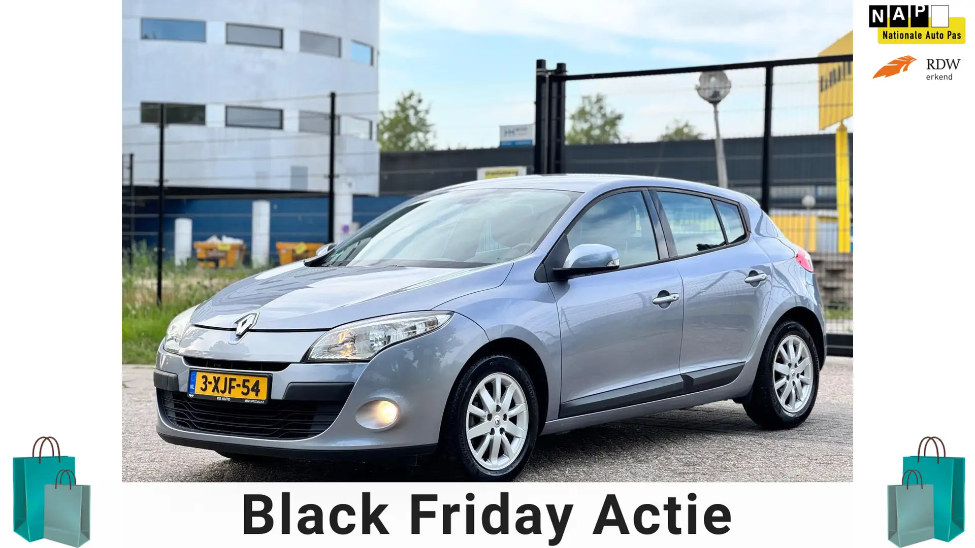 Renault Megane 2.0 Expression|AUT|KEYLLES|PSENSOR|HALFLEDER|CRUIS Gris - 1