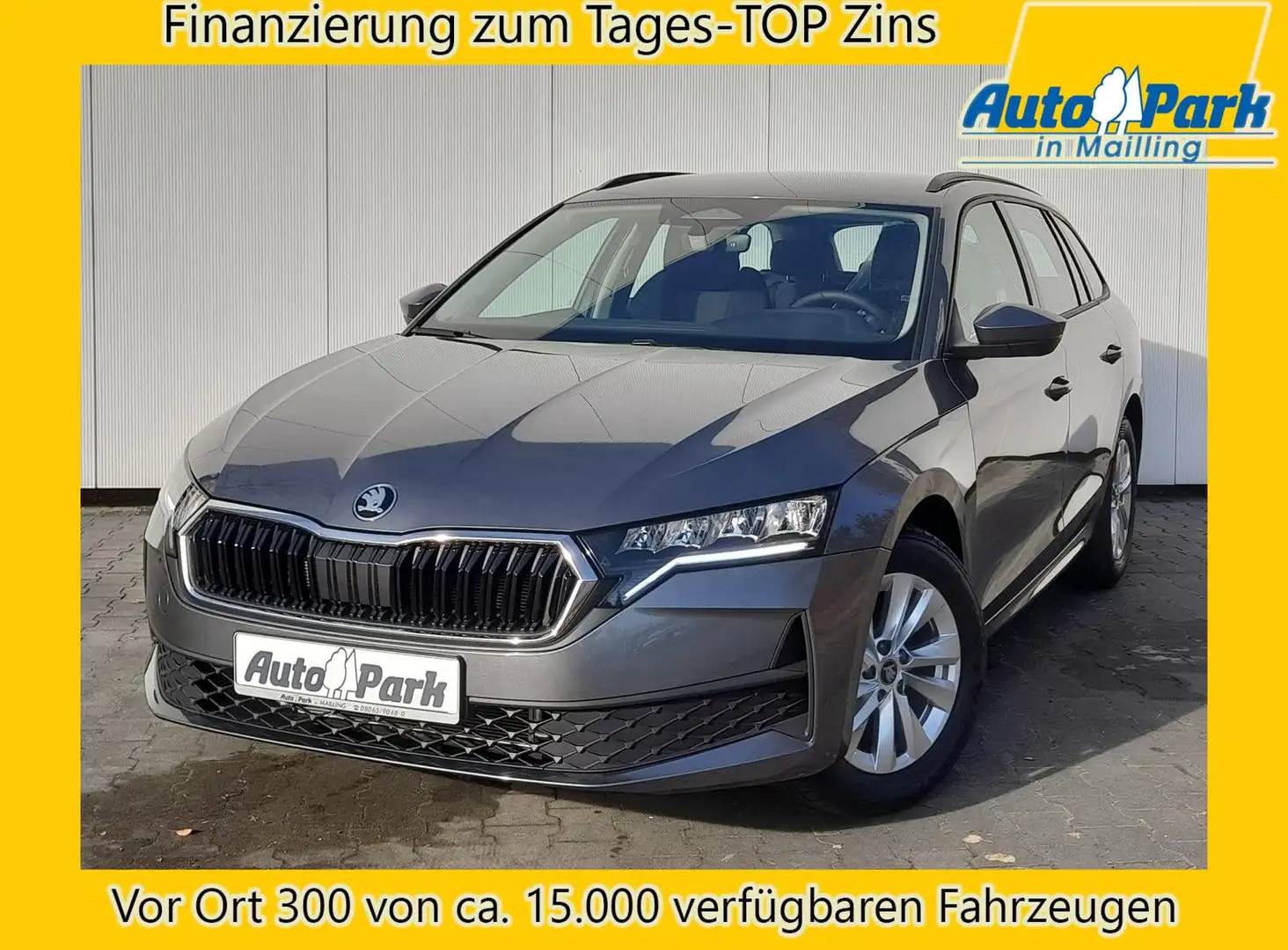 Skoda Octavia 1.5 TSI Essence NAVI/APP~LED~SHZ~PDC~GRA Gris - 1