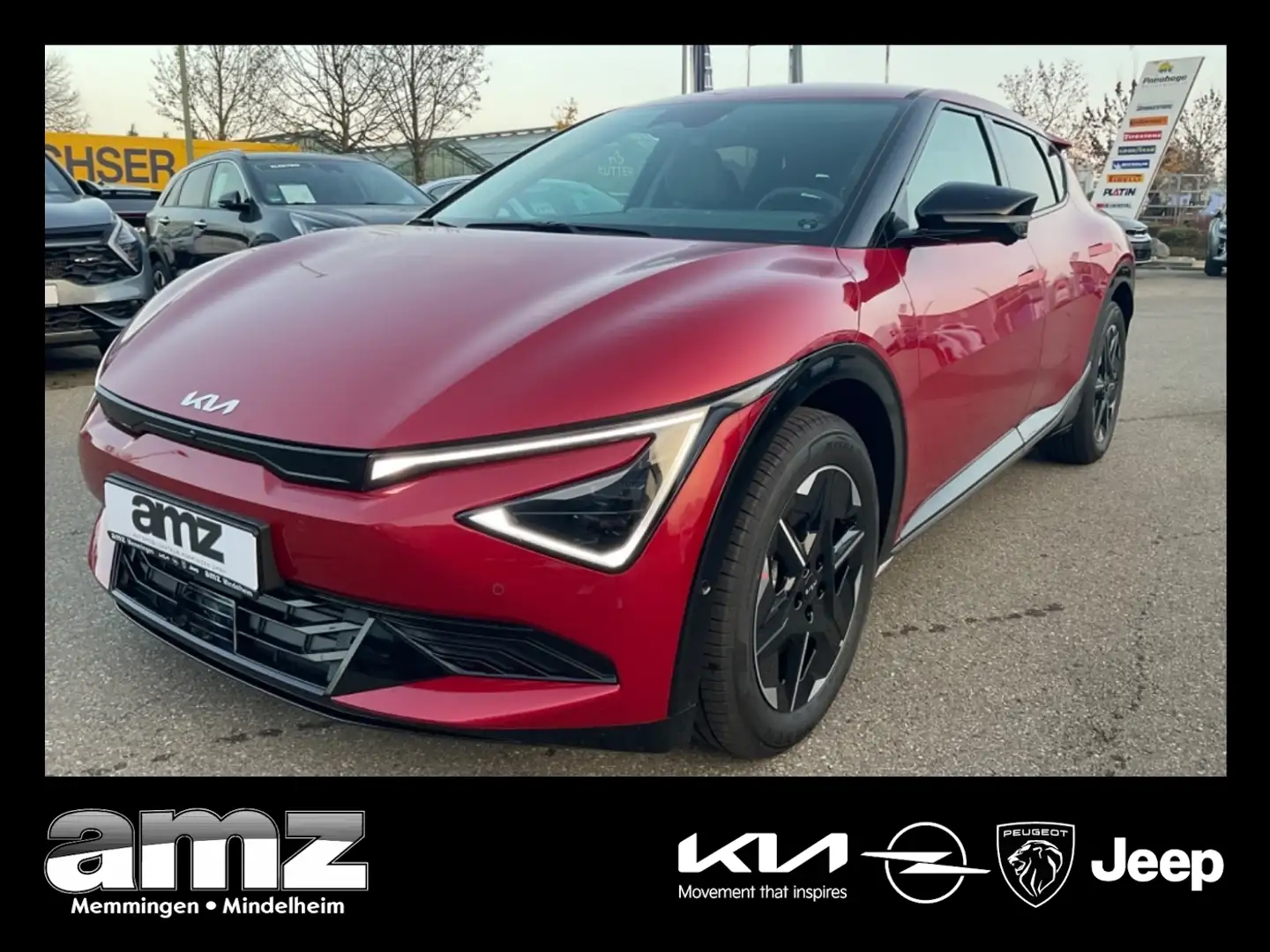 Kia EV6 PE 63-kWh Air *Sitzheizung*Fernlichtassistent Rouge - 1